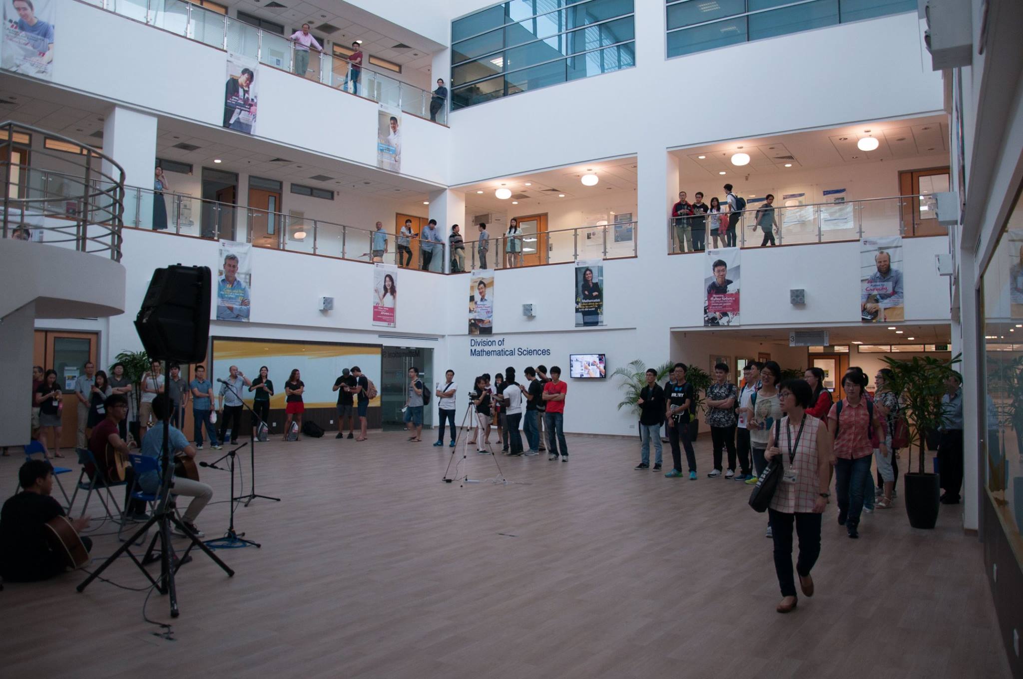 NTU SPMS - The MAS Atrium was transformed into a symphony... | Facebook