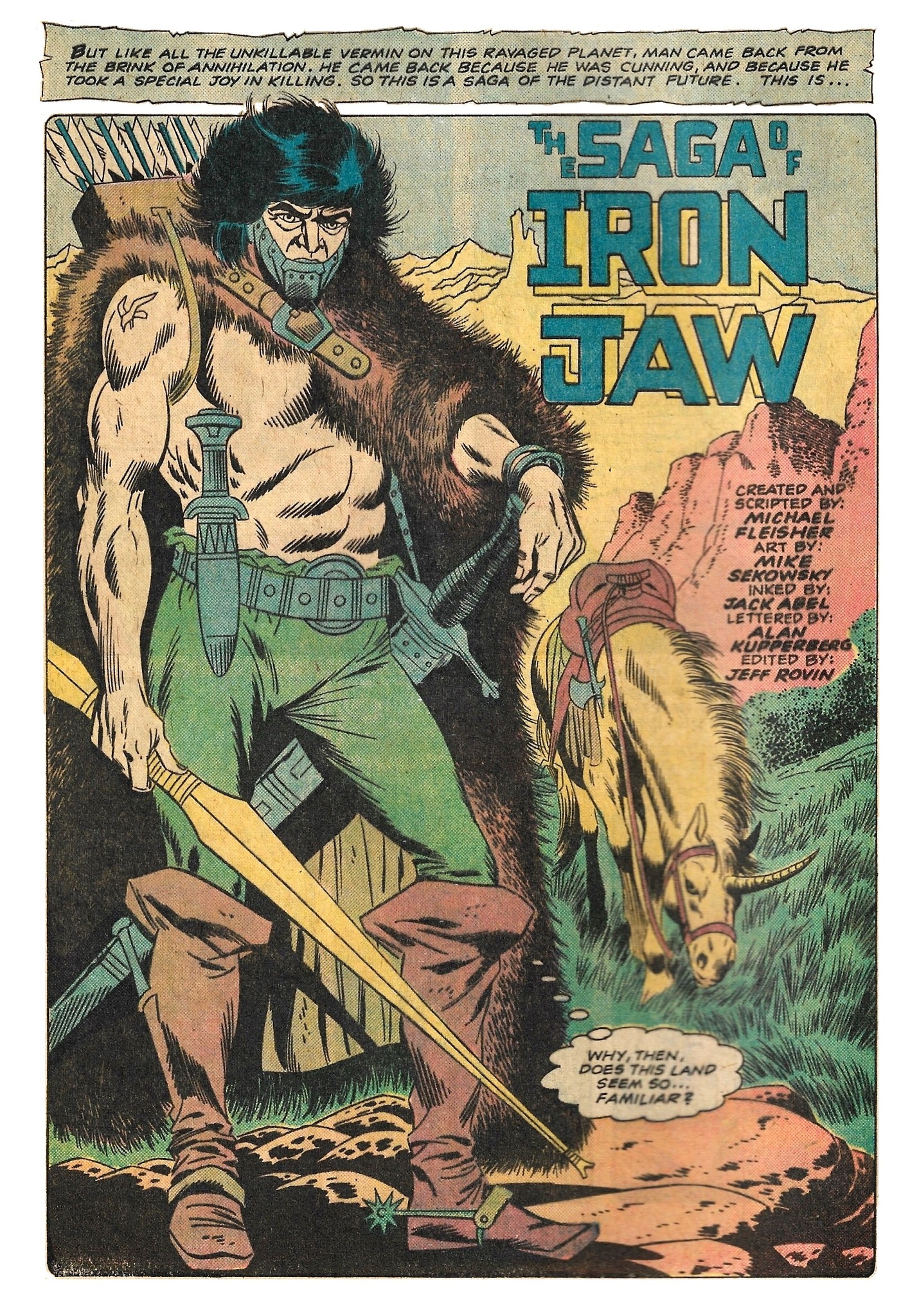 Amra's - Iron Jaw #1 (Atlas – 1975) , Iron Jaw Sekowsky | Facebook