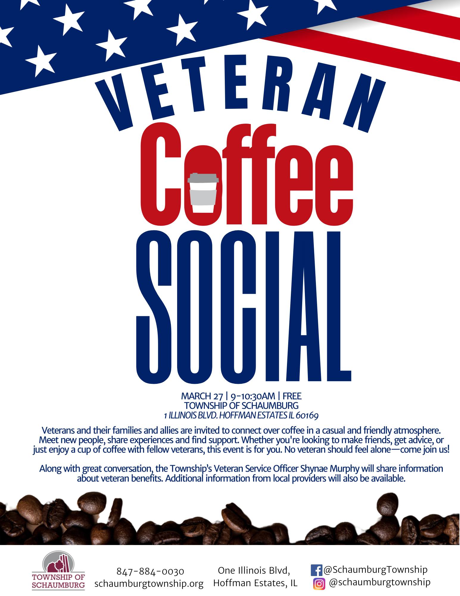 Veterans Coffee Club and Auxiliary Saturday, April 4, 2026, 8:45