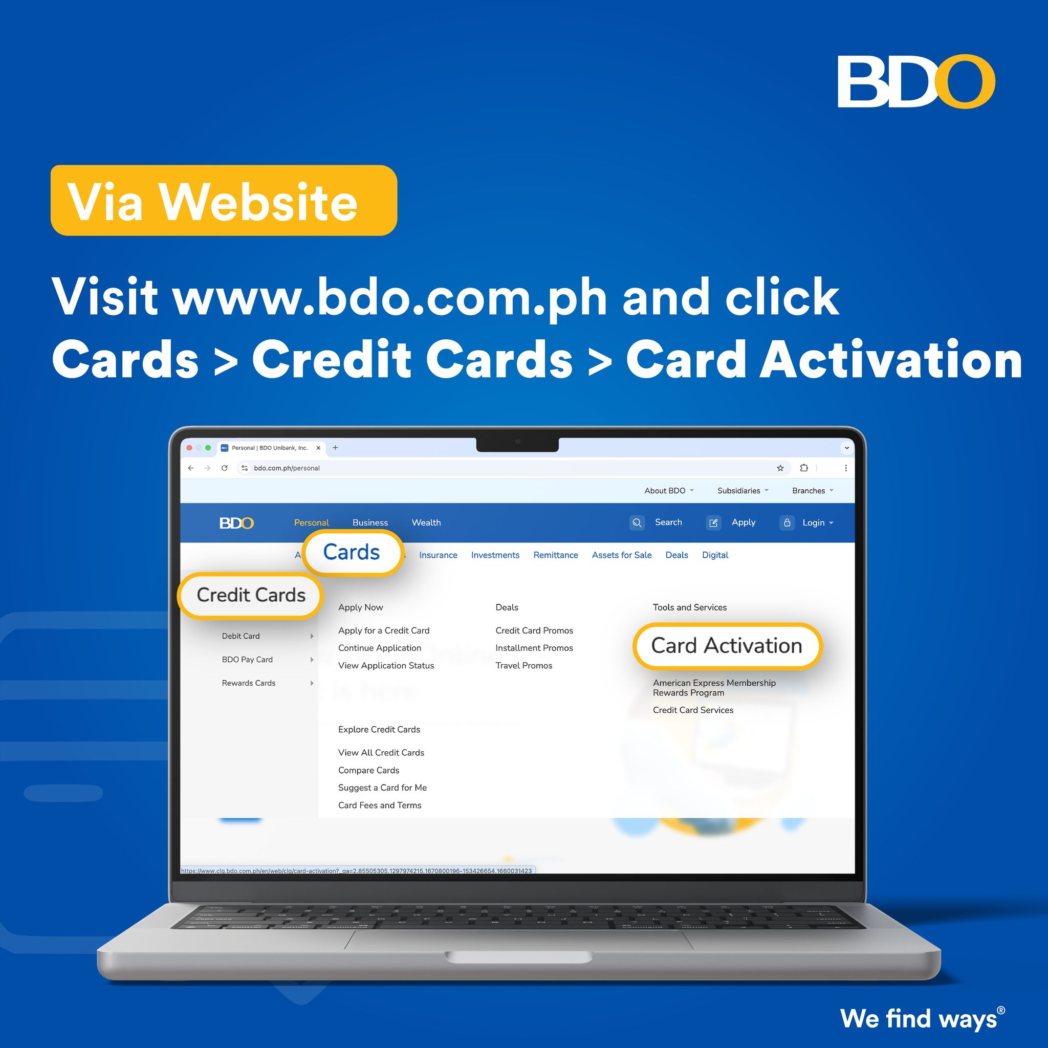 BDO Unibank - 💳 Got your new BDO credit card? Make it... | Facebook