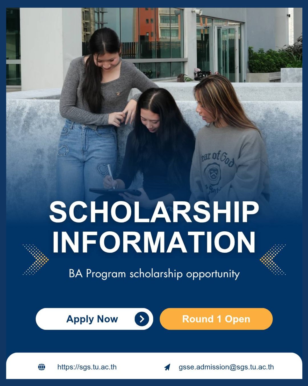 SEA Edu Zone - GSSE Scholarship Opportunity at Thammasat... | Facebook
