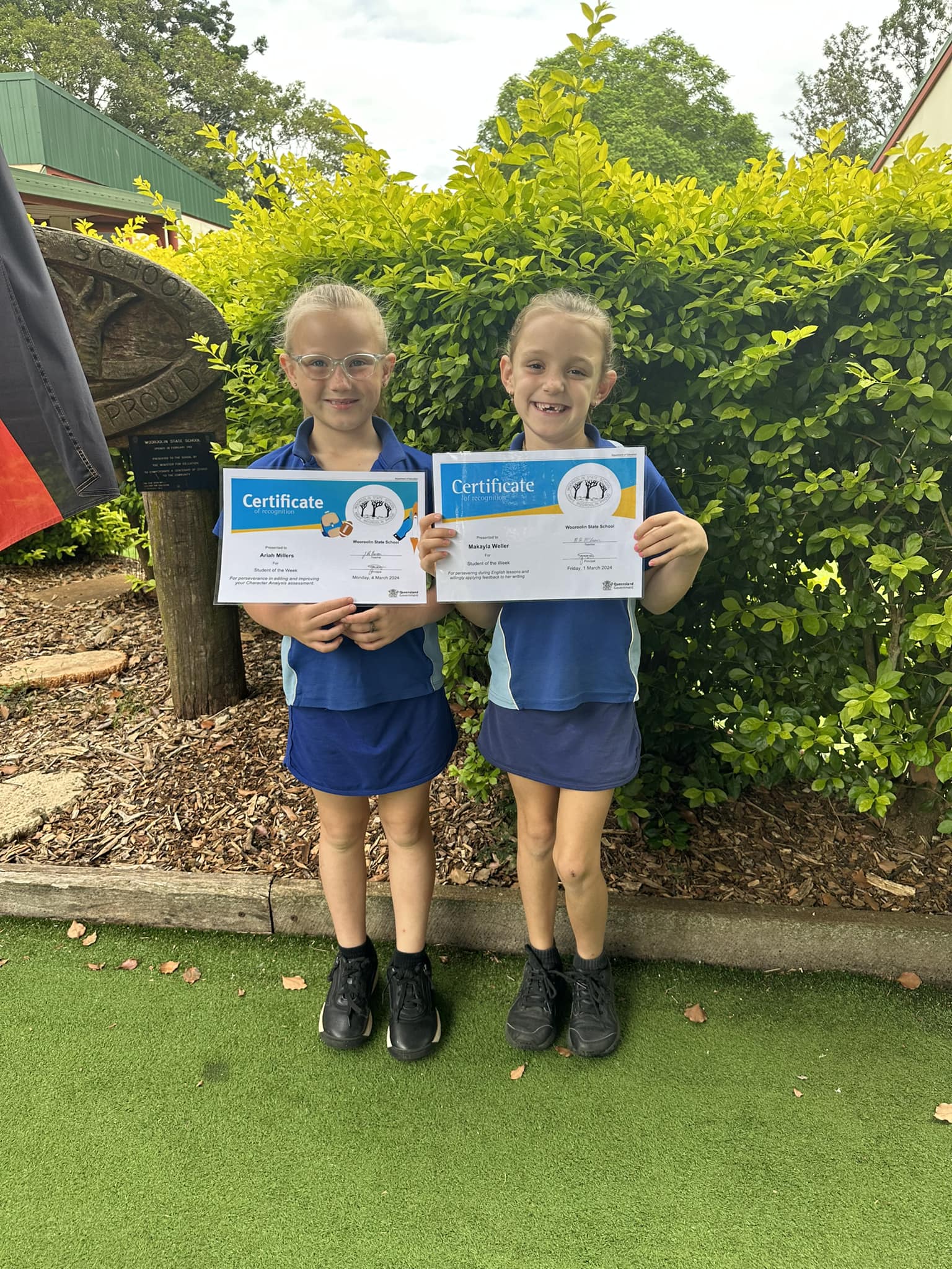 Congratulations to Ariah &... - Wooroolin State School