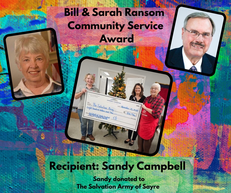 Community - Congratulations to Sandy Campbell, our recipient of the ...
