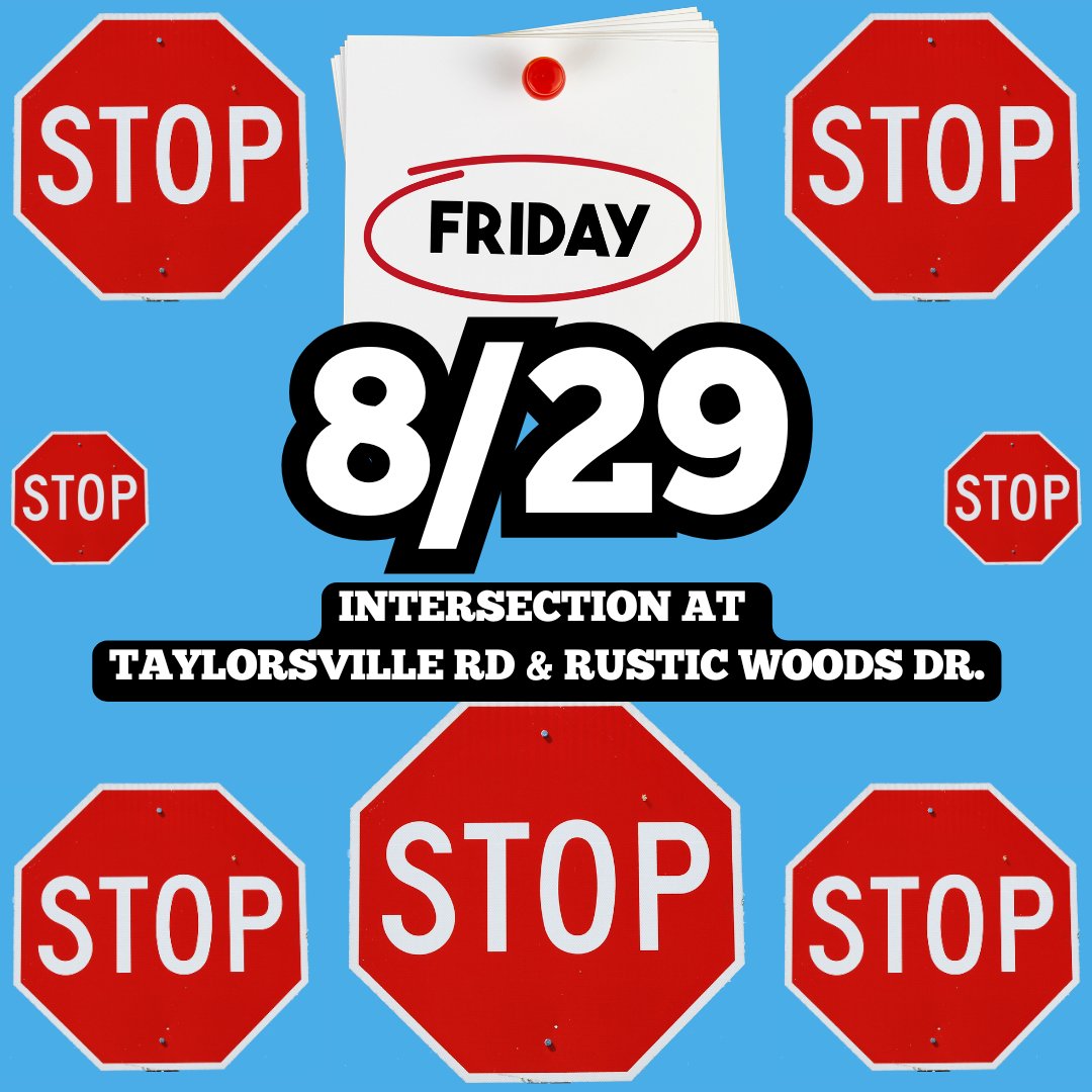Huber - 🚨 TRAFFIC CHANGE COMING SOON 🚨New STOP signs are coming to ...