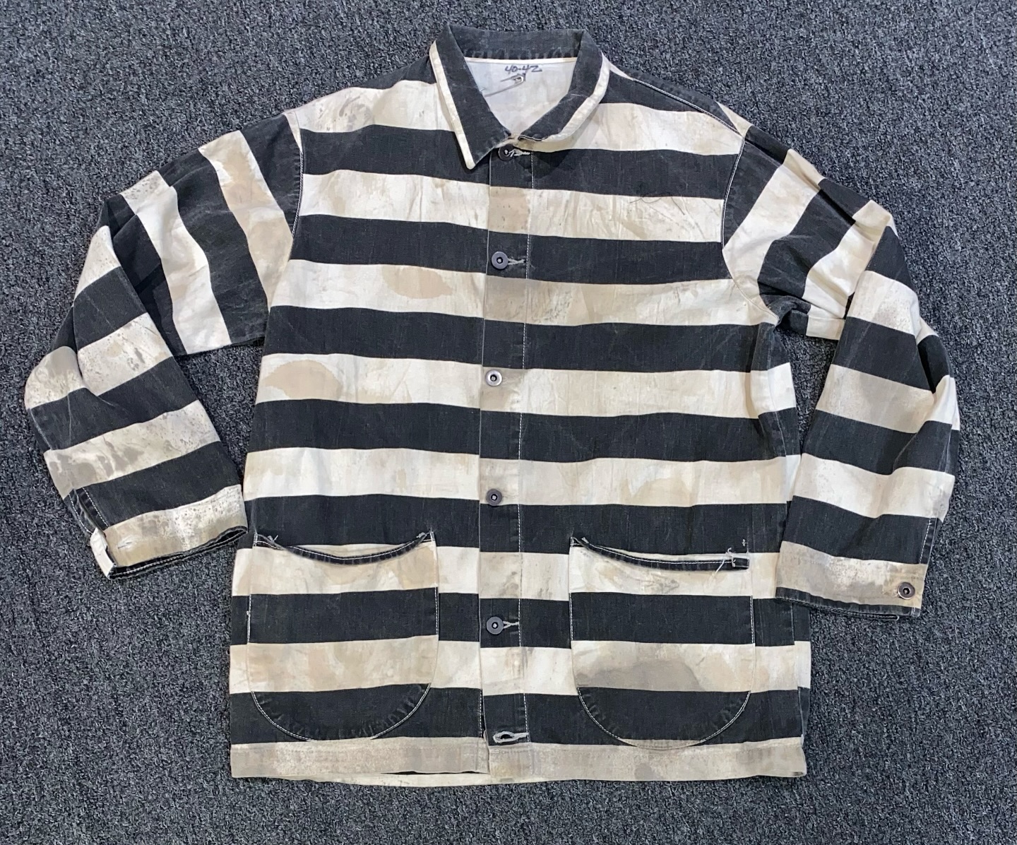 Vintage - 60’s striped prison work jacket that will be available at the ...