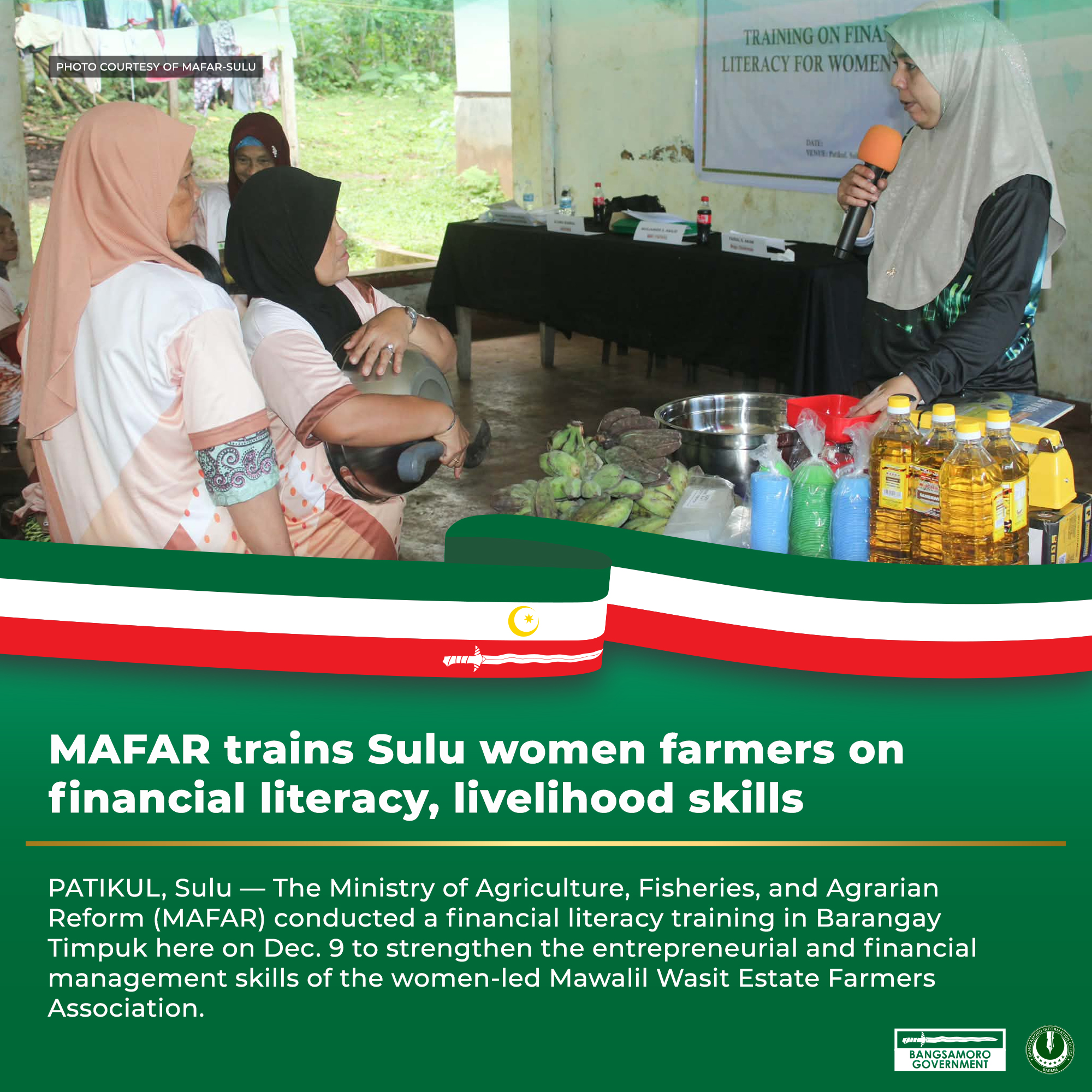 The activity was part of MAFAR’s... - Bangsamoro Government | Facebook