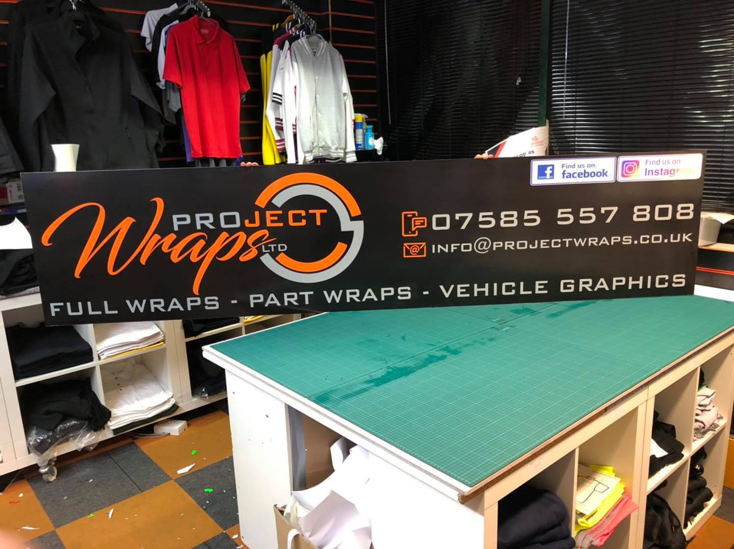 Project wraps - Our new sign that will be installed at the...