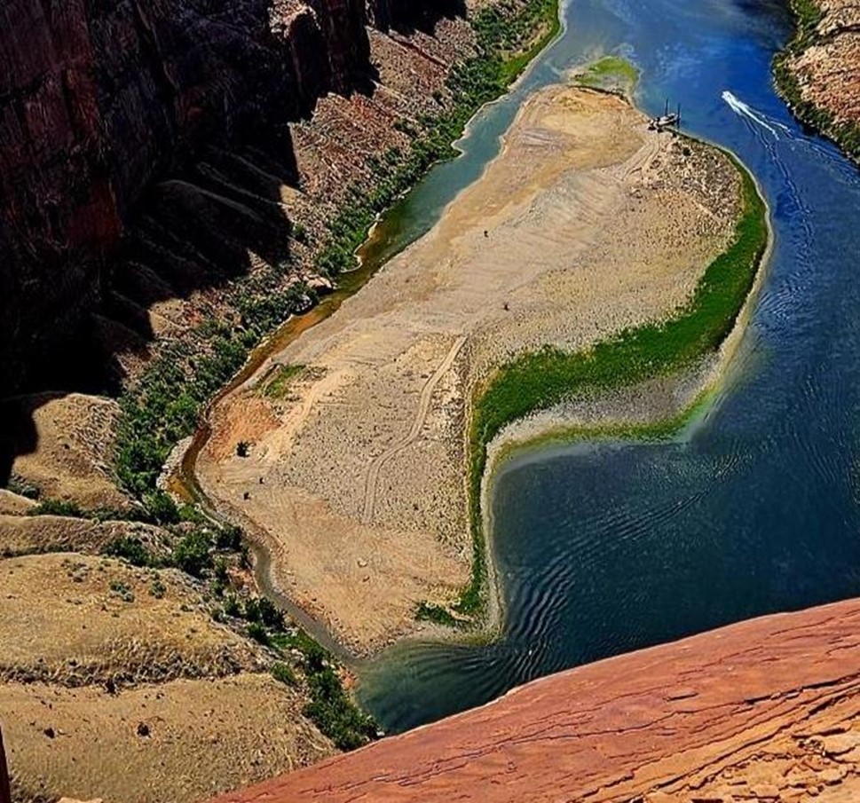 Glen Canyon National Recreation Area - Due to low water levels the main ...