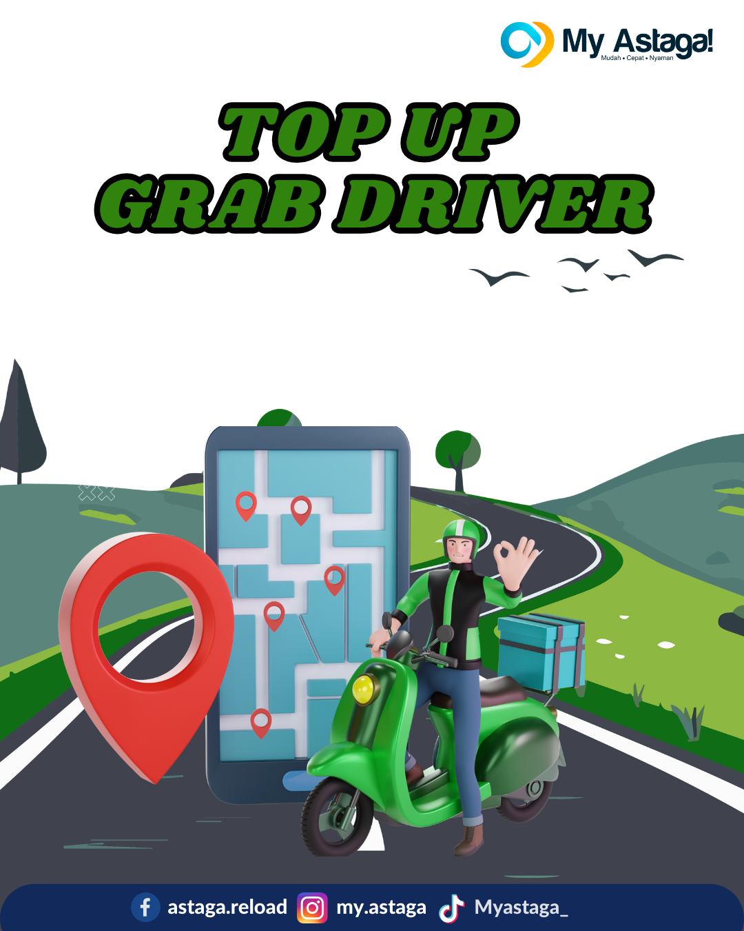My Astaga - 🚀 Top up Grab drivermu sekarang juga dan... | Facebook