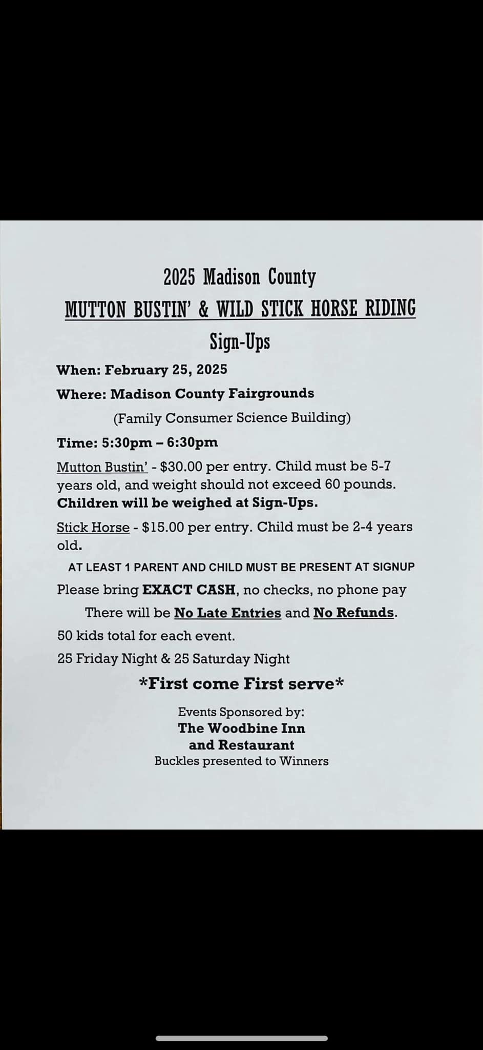 Madison County Rodeo | Madisonville TX