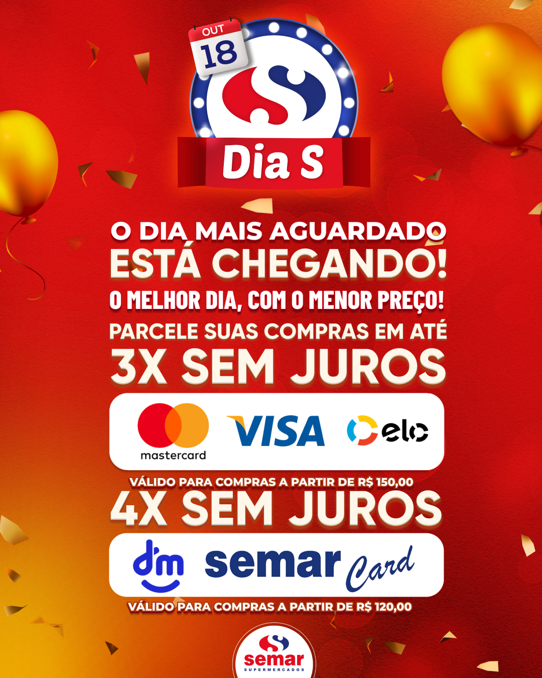 Semar - 💙🎉 No Aniversário Semar, a economia se junta com o Dia S pra ...