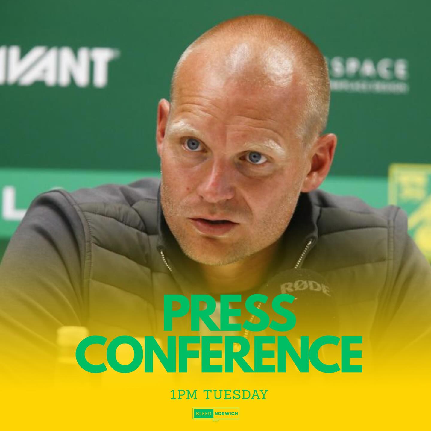 Bleednorwich - head coach Liam Manning will hold his... | Facebook
