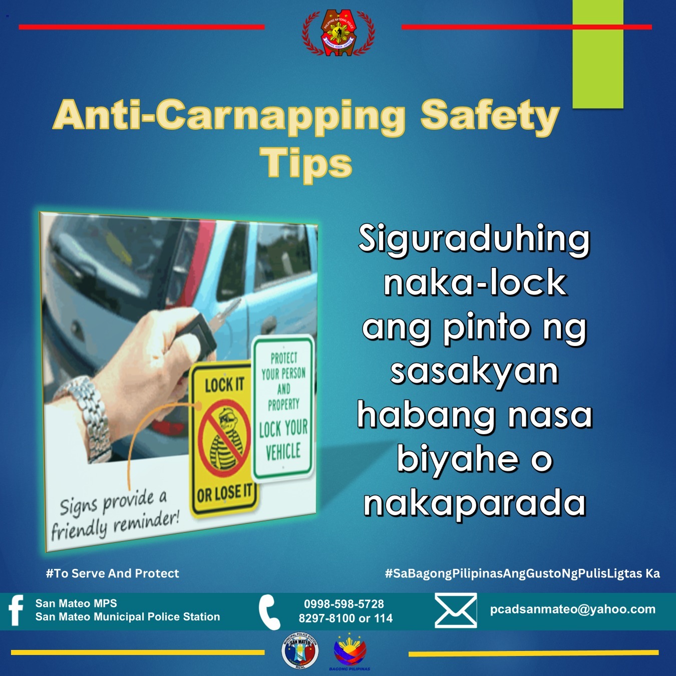 Anti-Carnapp... - San Mateo Municipal Police Station Rizal PPO | Facebook