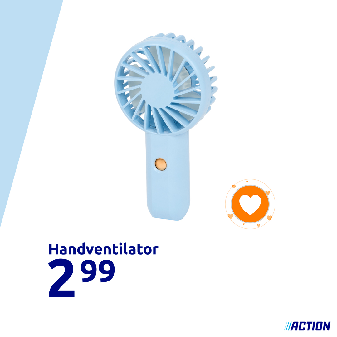 Dieser kleine Ventilator sorgt für einen kühlen Kopf: https://go.action.com/7N 💨 Bleib cool!