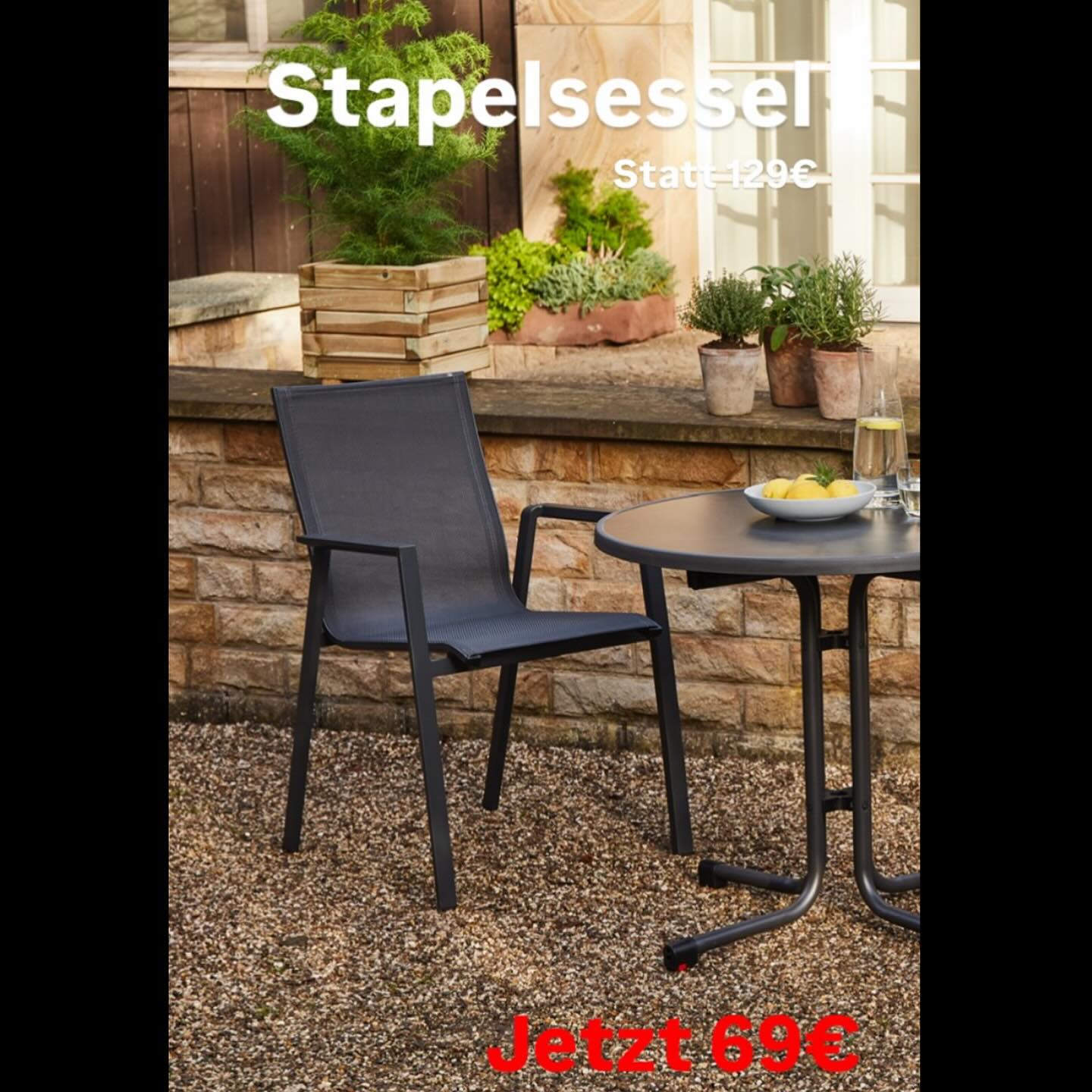 Bis zu 70% auf unsere Gartenmöbel 🐞💥 #gartenmöbel #ssv #sommerschlussverkauf #gartenabteilung #sale #gartenstuhl #stapelstuhl #speedy #möbelkönig #kirchheimteck (Werbung, da Markenerkennung)