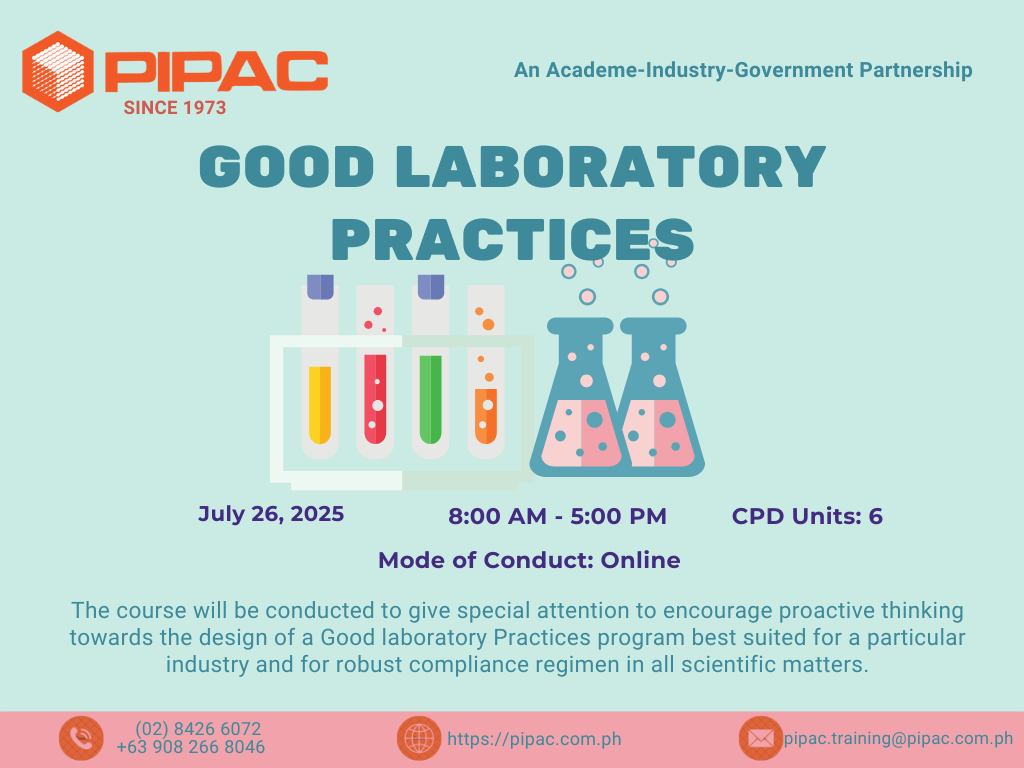 📢 SEMINAR ALERT! Good Laboratory Practices (Online) 🗓 July 26, 2025 | ⏰ ...
