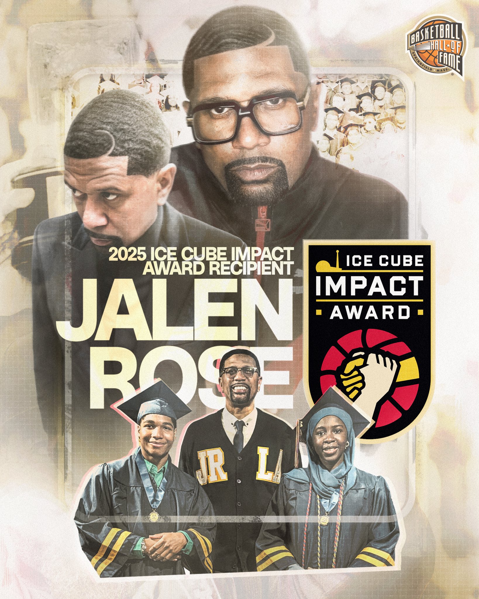 Jalen Rose receives 2025 Naismith Ice Cube Impact Award