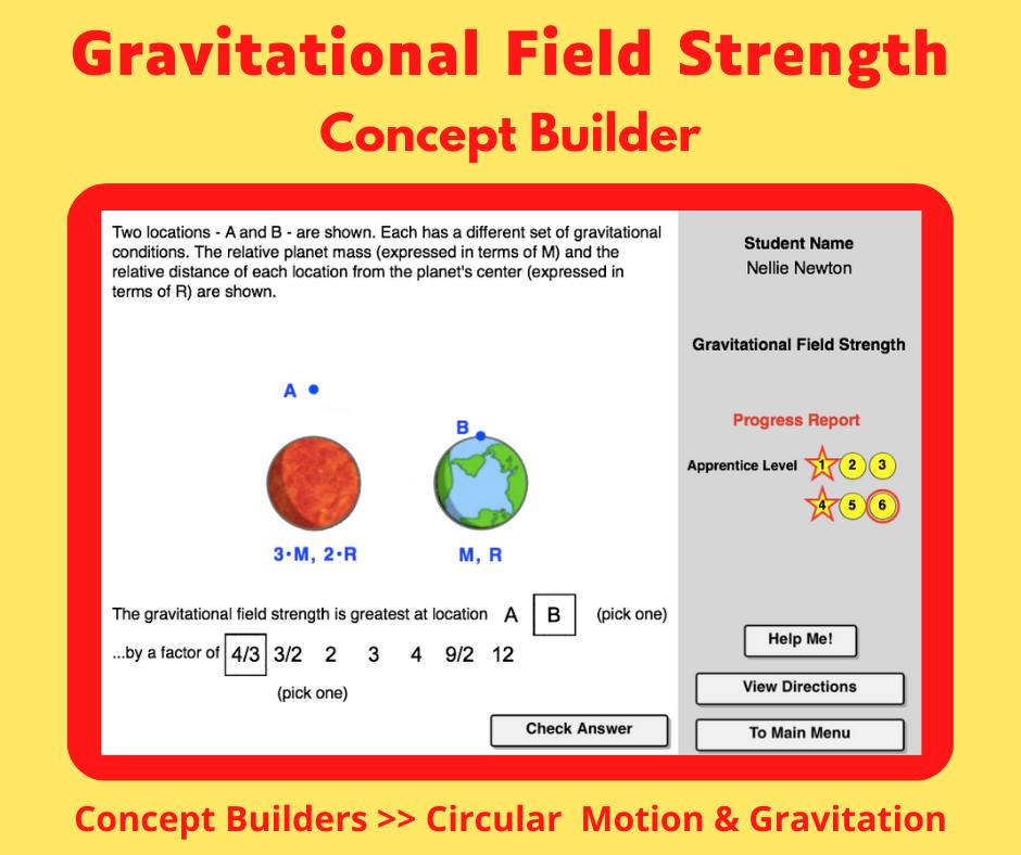 Gravitational Field Strength... - The Physics Classroom