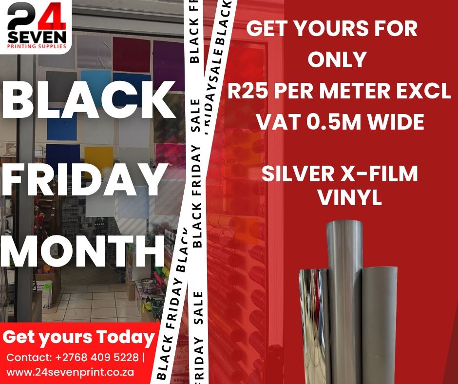 24 - 🔥 BLACK FRIDAY MONTH SPECIAL! 🔥 Grab your Silver X-Film Vinyl for ...
