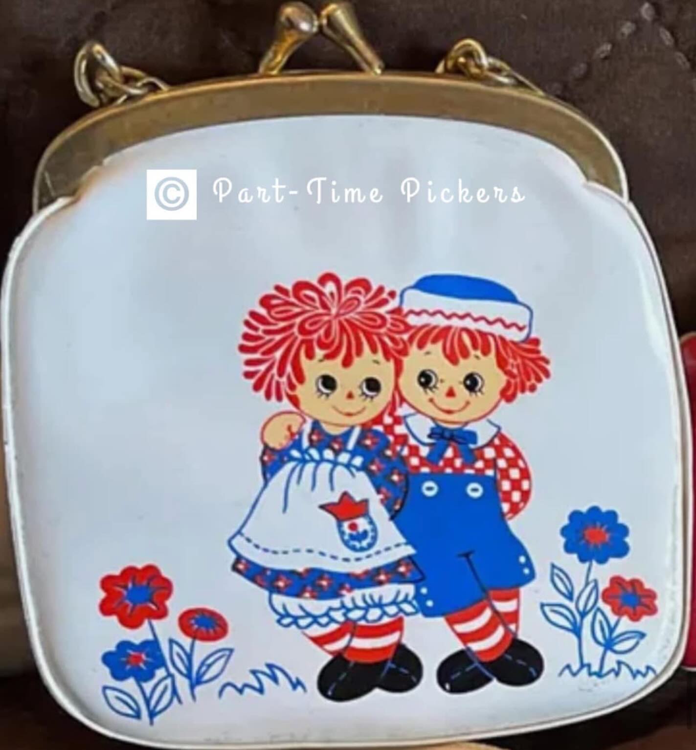 1975 Hallmark Raggedy Ann and Andy Coin Purse ❤️💙