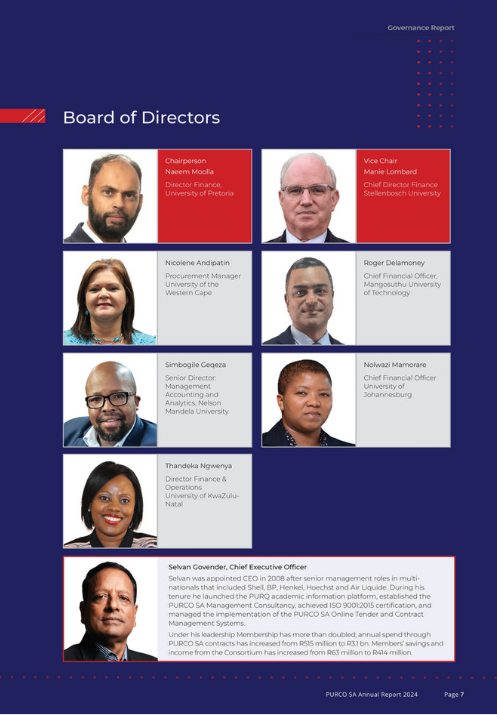 PURCO - #PURCOSANews | Meet the PURCO SA Board of Directors At PURCO SA ...