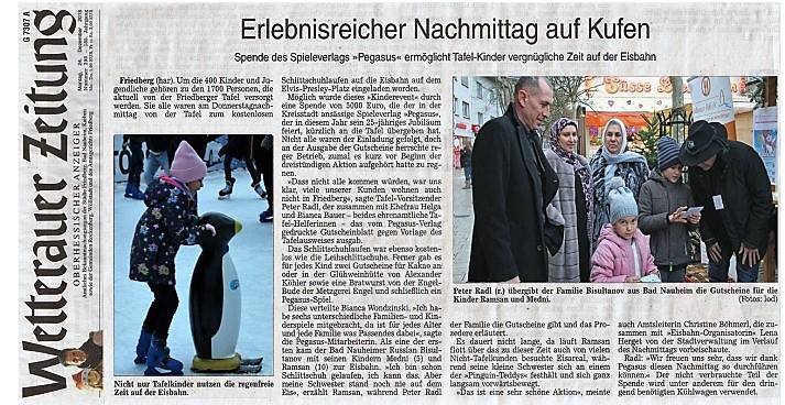 Wetterauer Zeitung Vom 24 12 2018 Friedberger Tafel E V