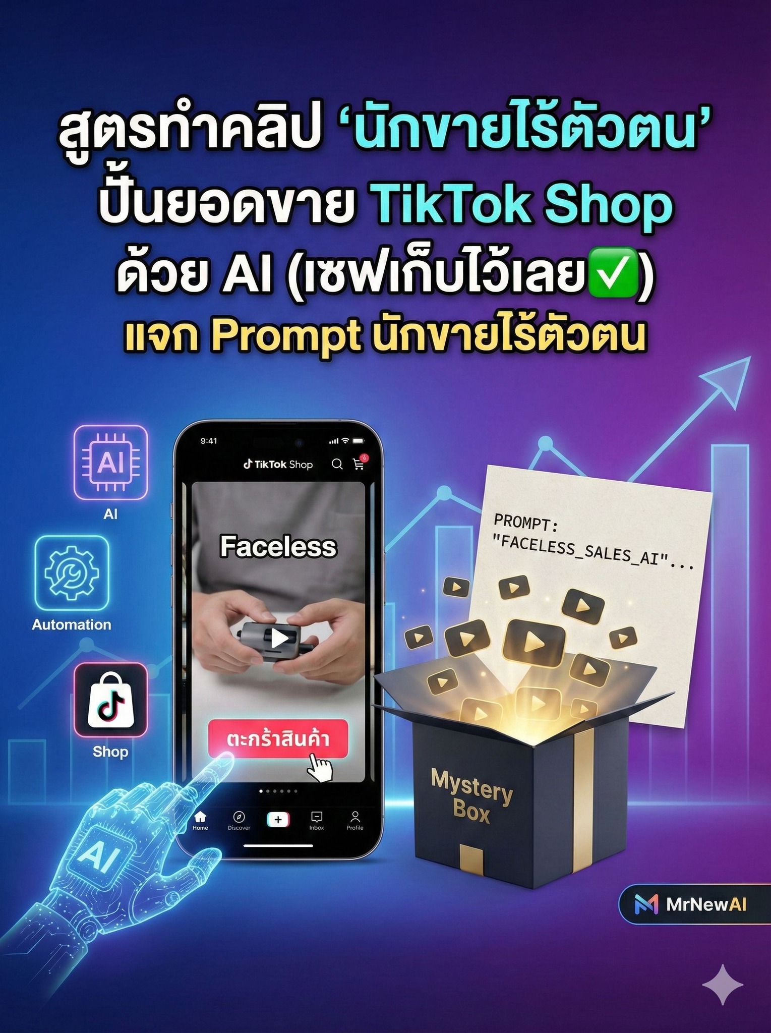 MrNew AI - Prompt เขียนสคริปต์ Faceless + Prompt... | Facebook