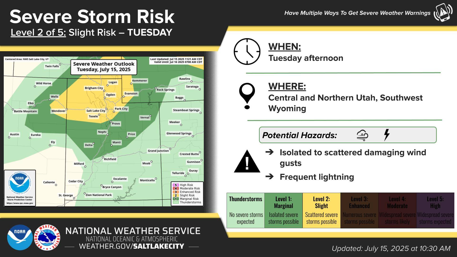 US - Isolated to scattered thunderstorms will be capable of producing ...
