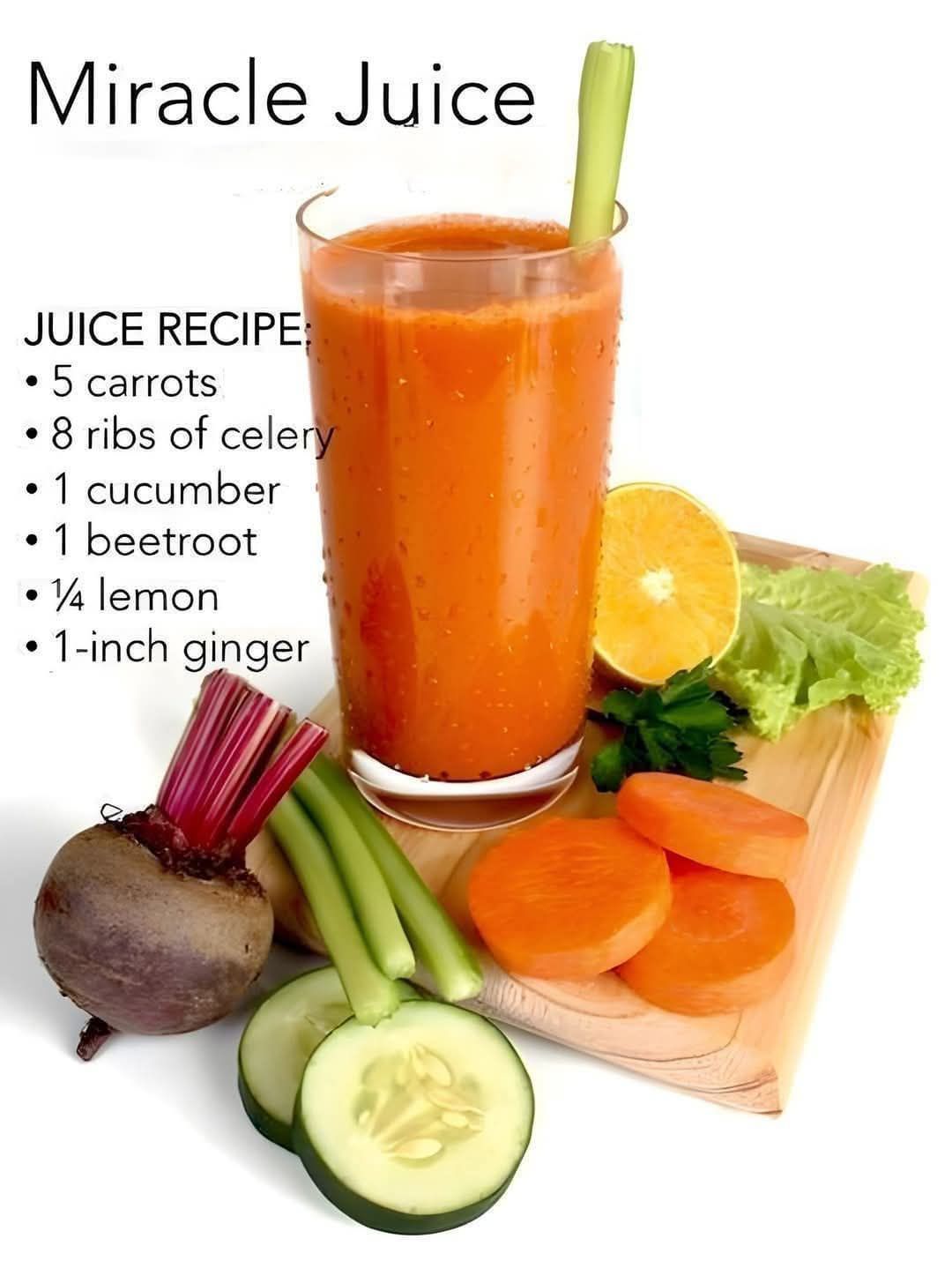 Miracle juice for detox and energy boost