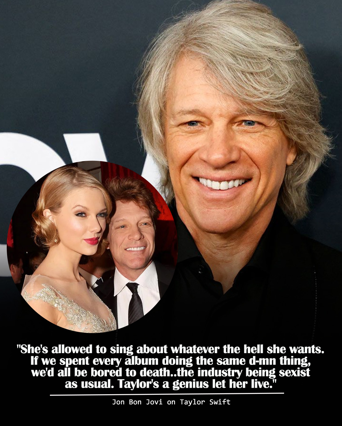 Music World - Rock legend Jon Bon Jovi jumped to Taylor... | Facebook