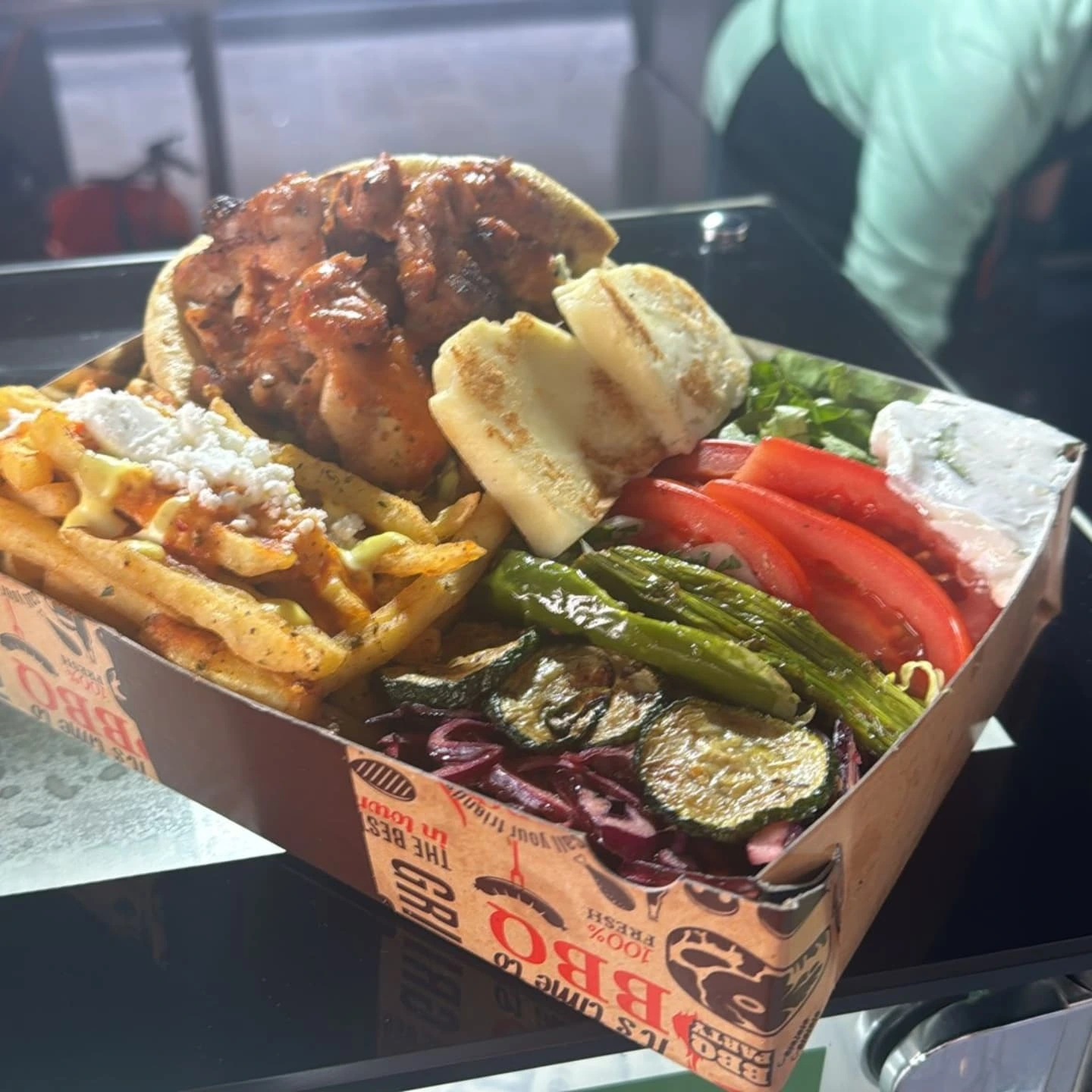 Greek2Go - Gyros fries? Gyros merida box? Yes please! Which sauce will ...