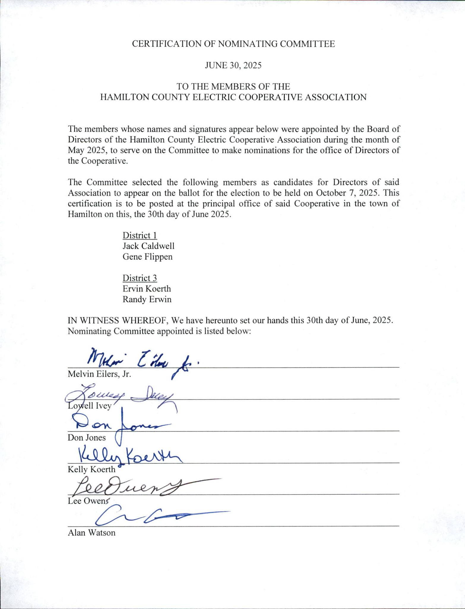 Hamilton County Electric Cooperative Association | Hamilton TX