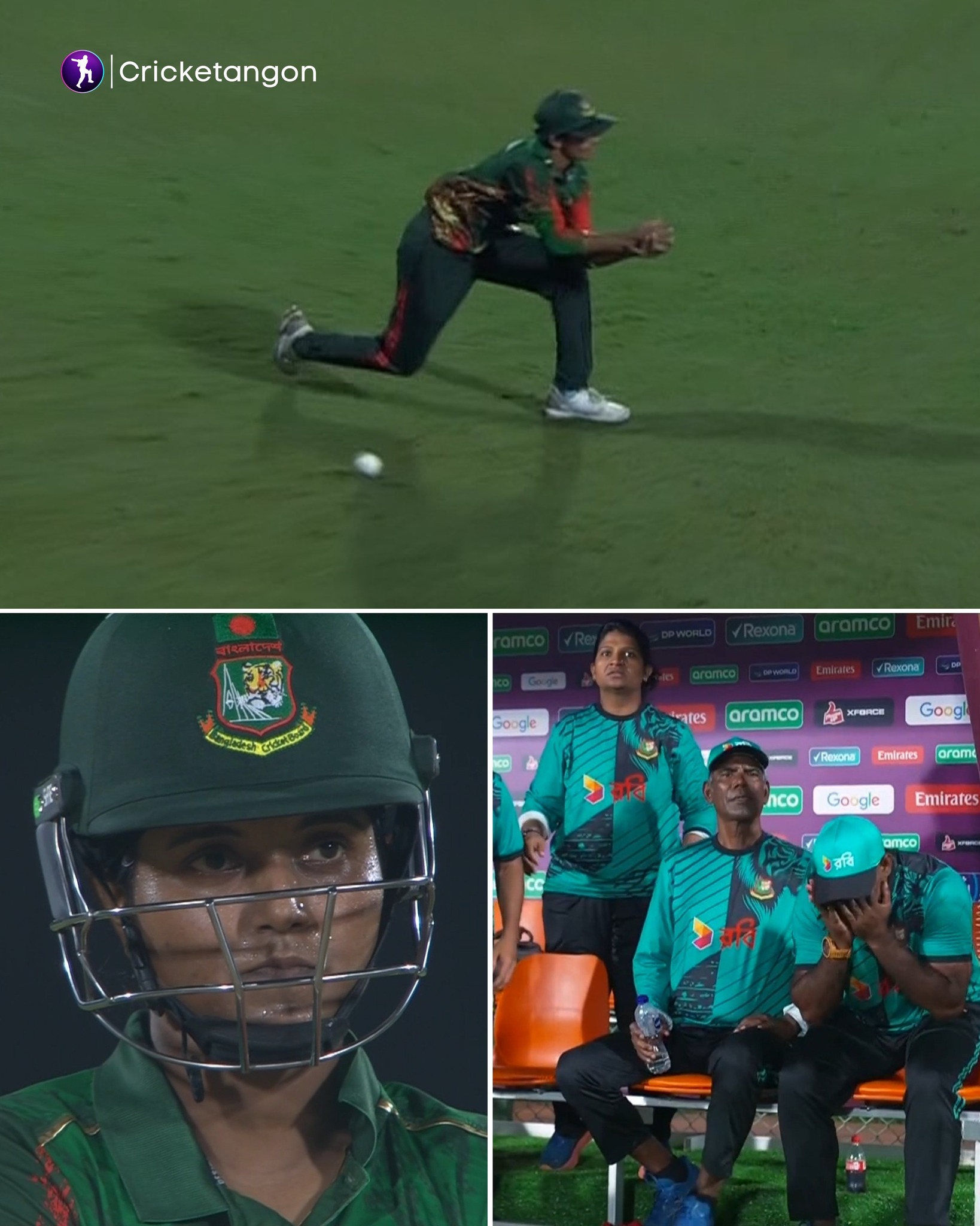 Cricketangon - Tryon was on 46 Substitute fielder, Sumaiya dropped one ...