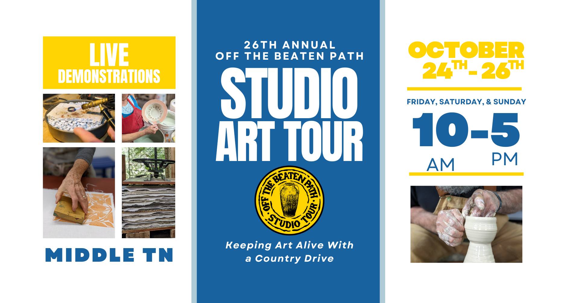 26th Annual Off The Beaten Path Studio Art Tour