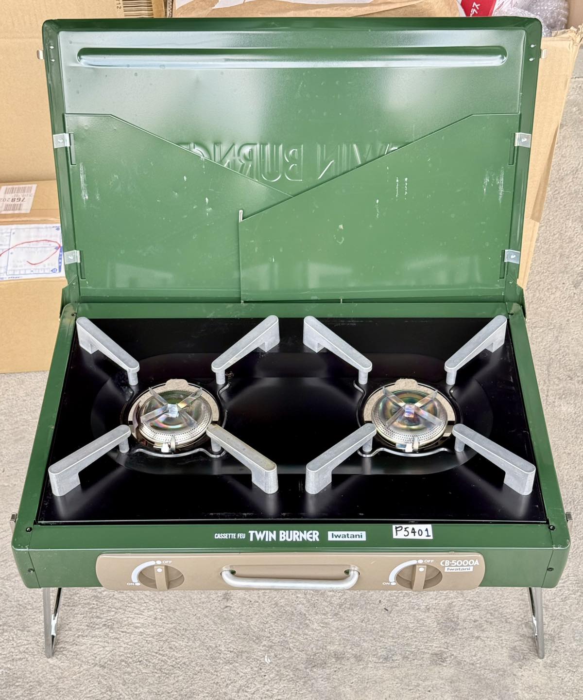 バーベキュー・調理用品 Iwatani TWIN BURNER CB-5000A アウトドア