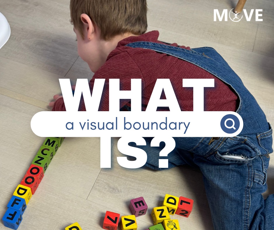 What is a visual boundary? 👀 Did... - MOVE Pediatric Therapy | Facebook
