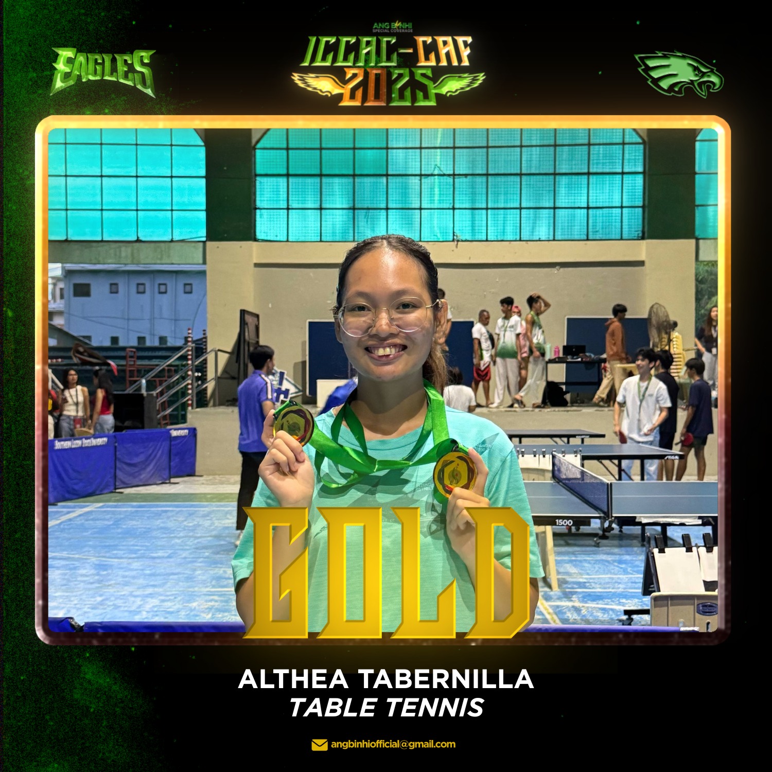 Pahayagang - ICCAC-CAF 2025 I Isa pang ginto mula kay Tabernilla ...