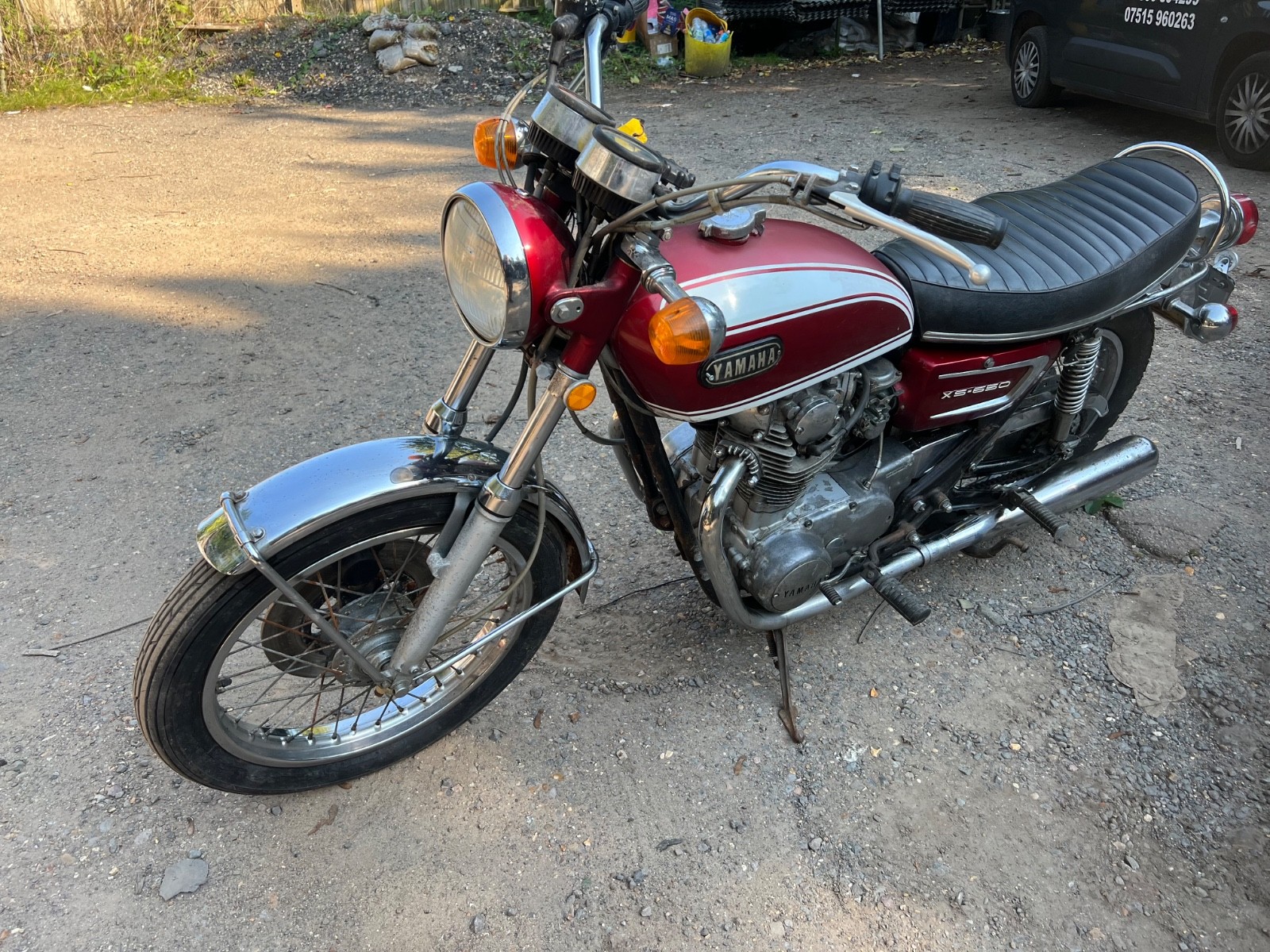 Check out this vintage gem from 1981, a Yamaha XS 250 in great