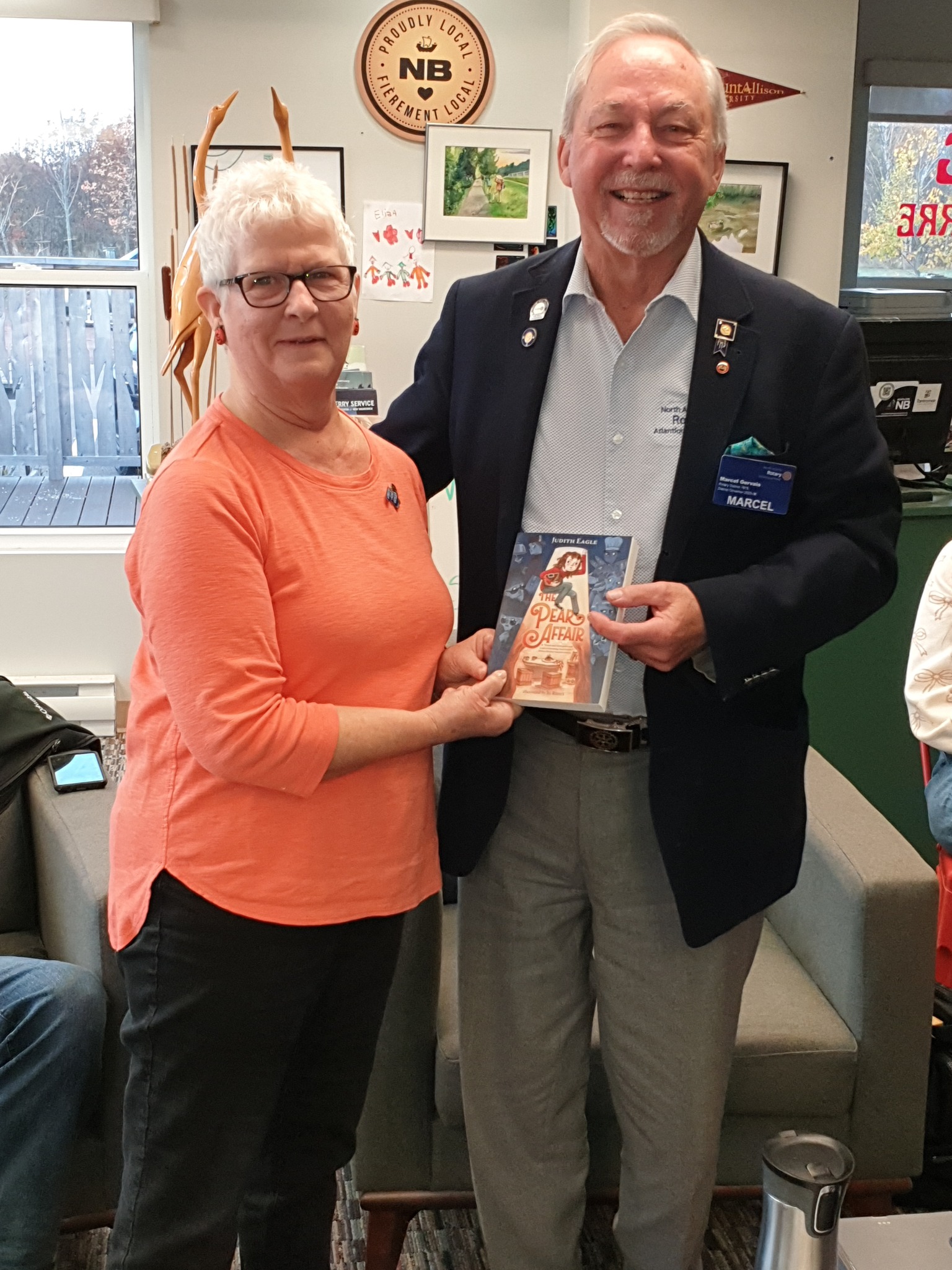 Rotary - Dianne Oulton is with Marcel Gervais, our Rotary District 7815 ...