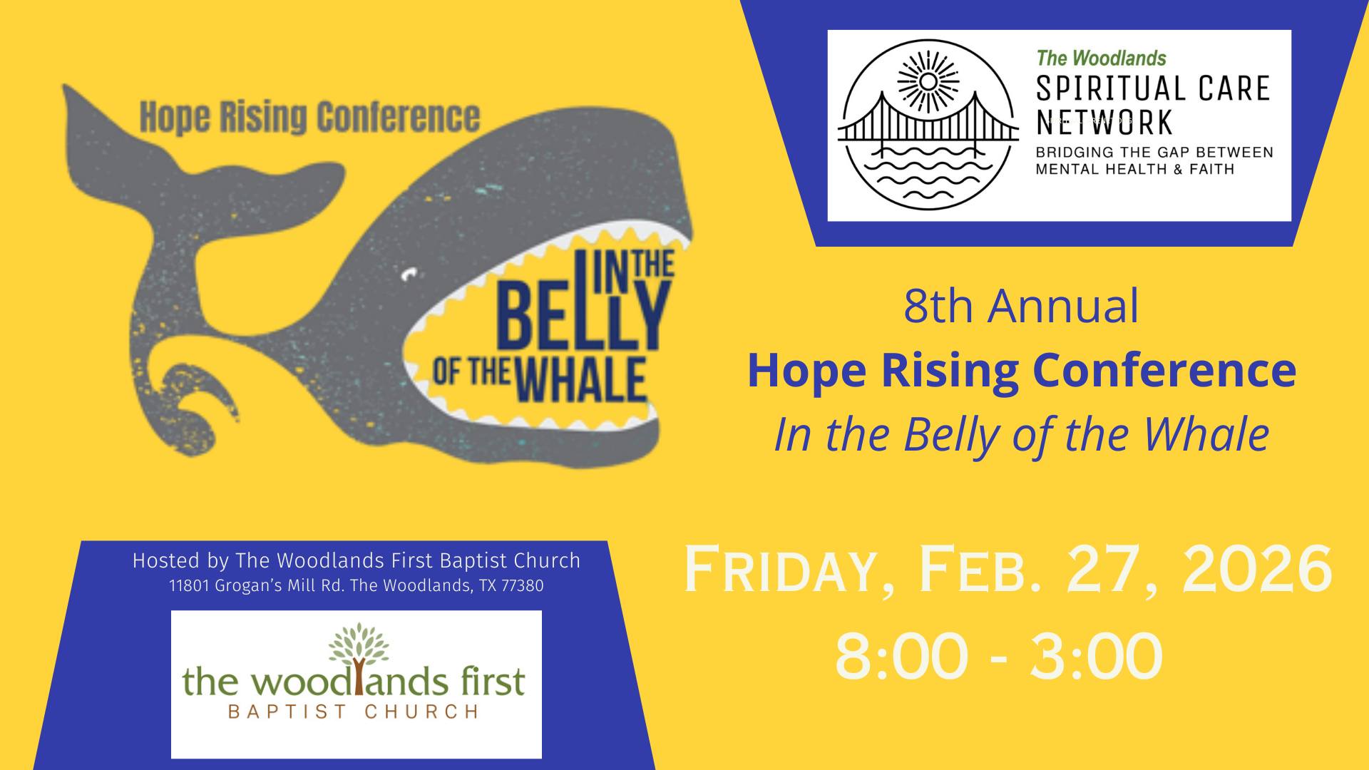 Hope Rising Conference - In the Belly of the Whale | The Woodlands TX