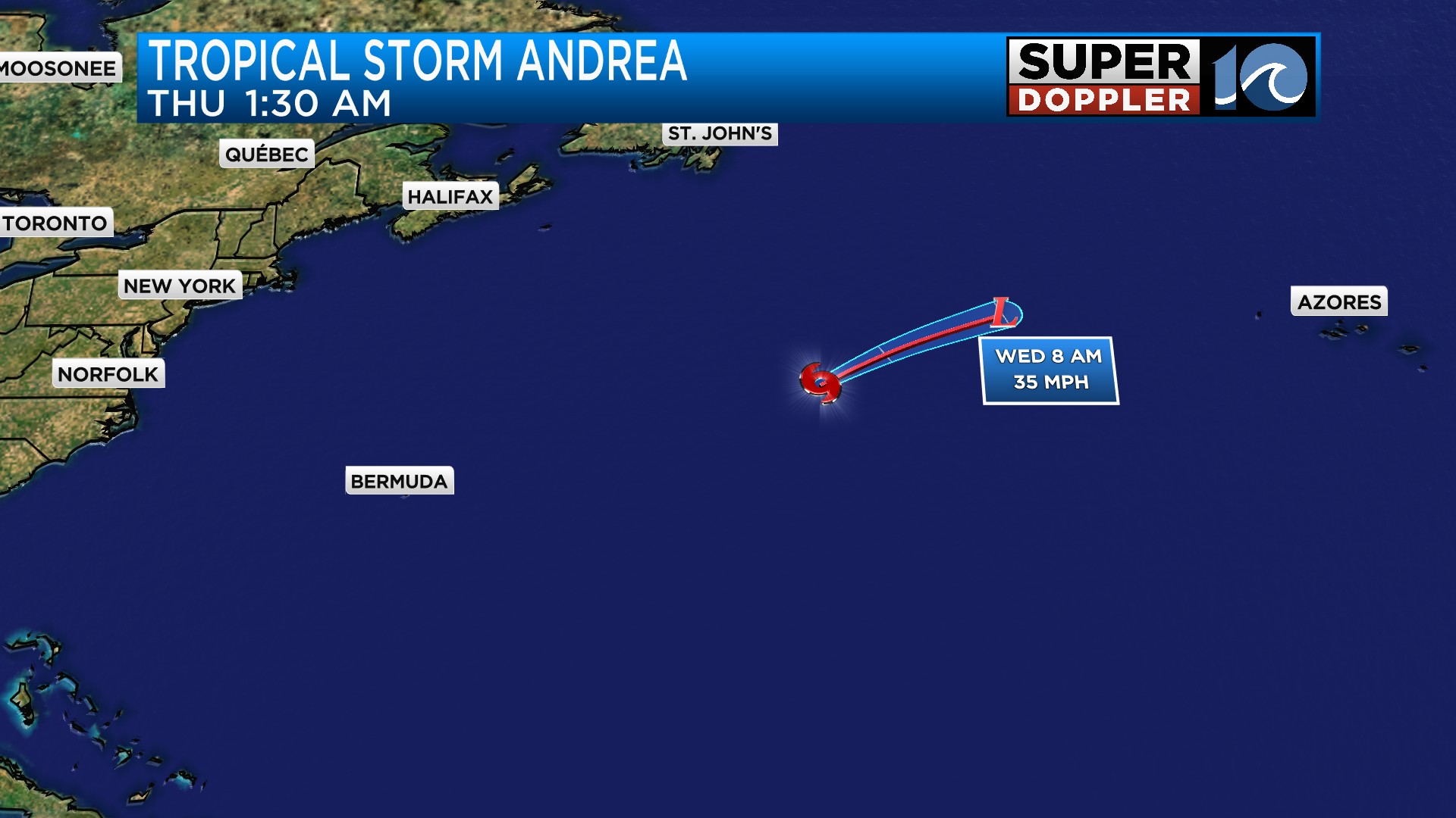 WAVY TV 10 - Andrea becomes the first named storm of the... | Facebook