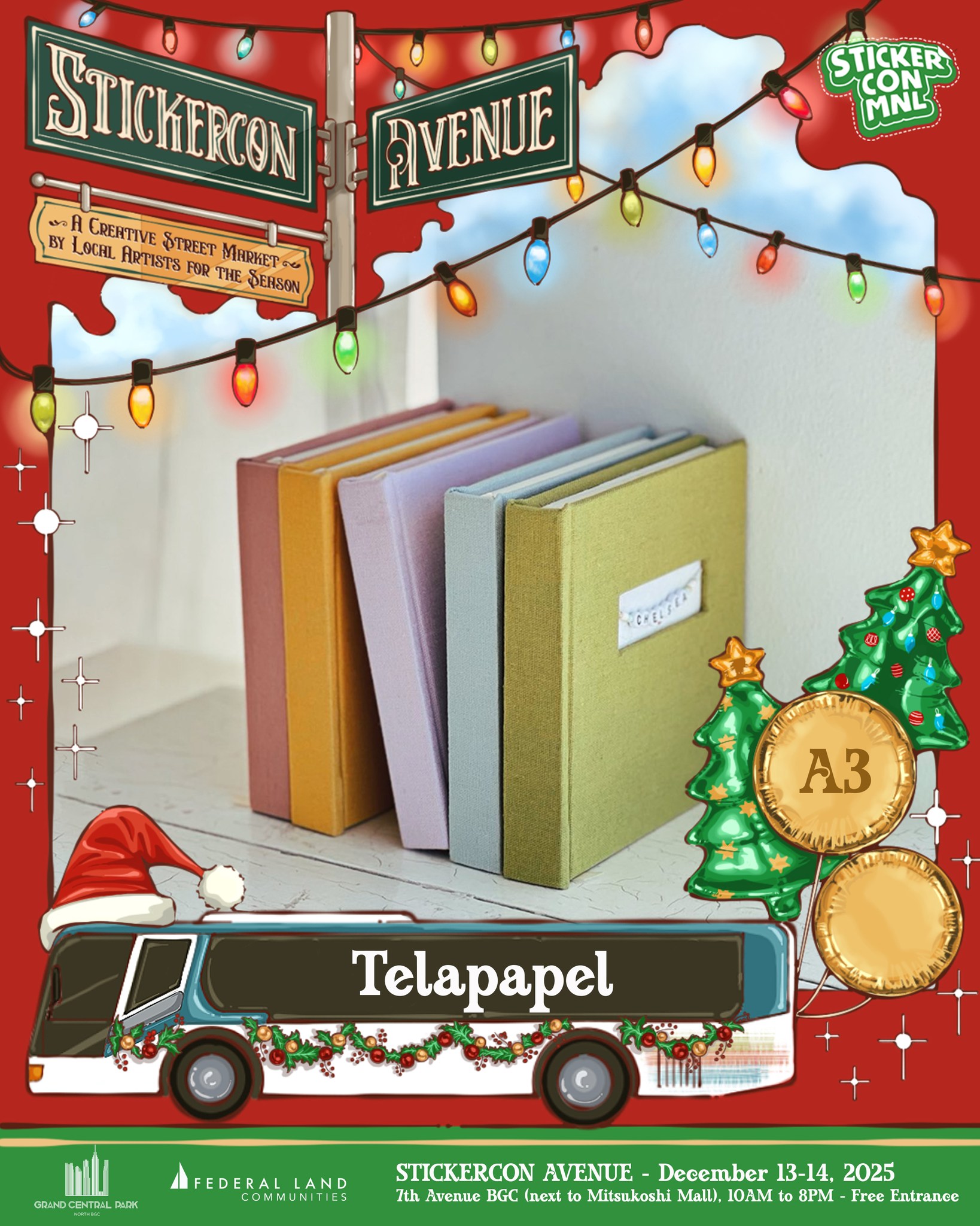 Sticker - 🎄 TELAPAPEL 🎄 Telapapel is a bookbinding studio by Chelsea De ...