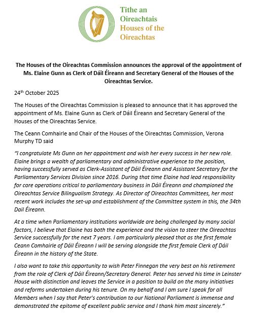 Houses of the Oireachtas added... - Houses of the Oireachtas