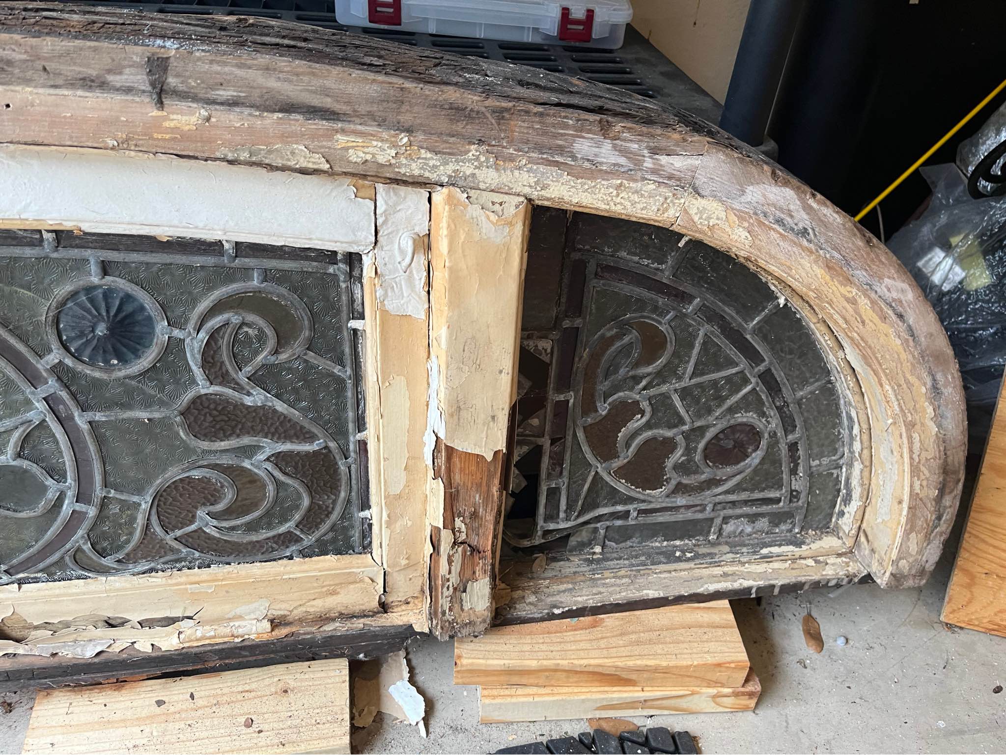 1887 Stained Glass Door Window - Decorative Accents - San Antonio ...