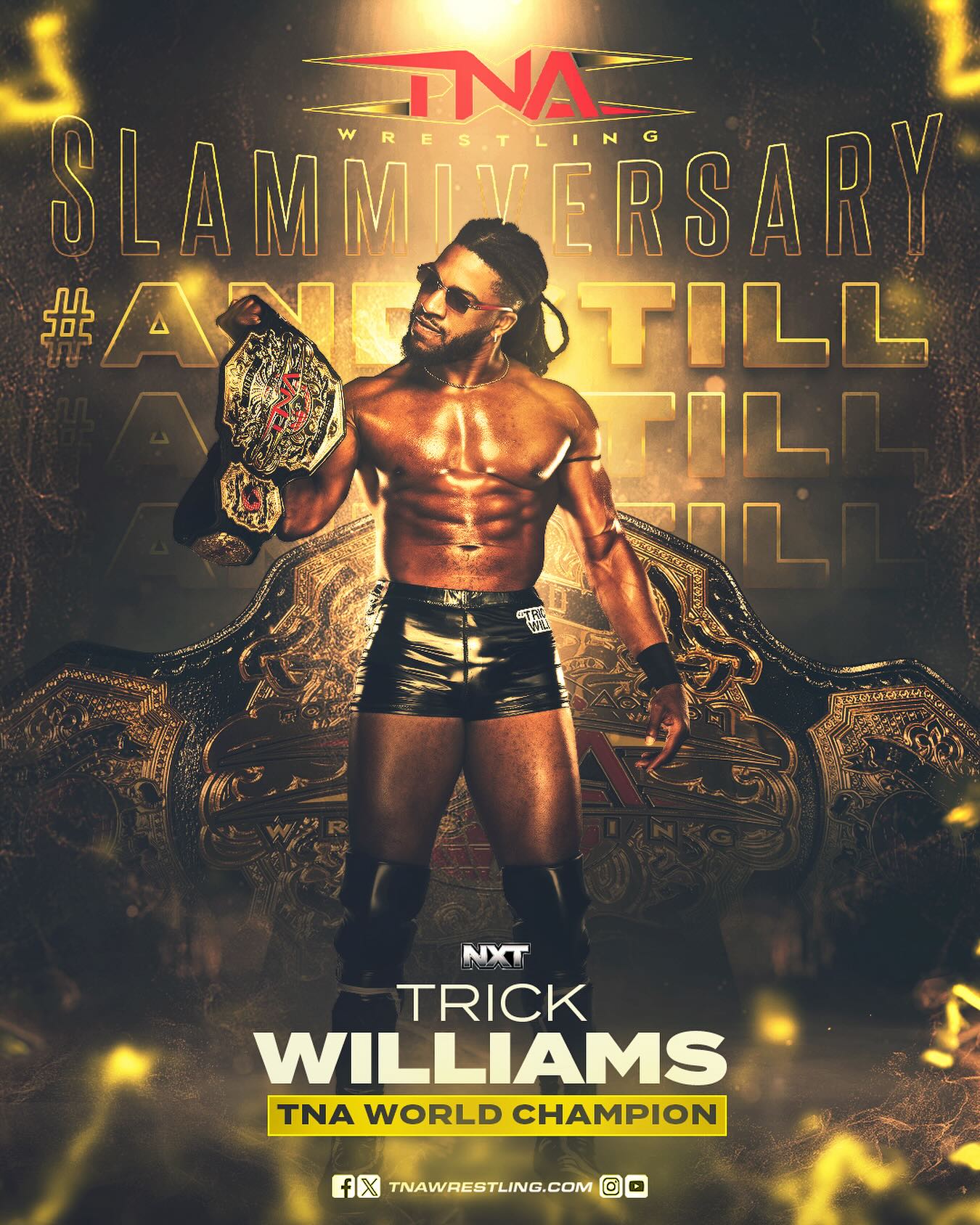 AND STILL TNA World Champion - Trick Williams! #TNASlammiversary
