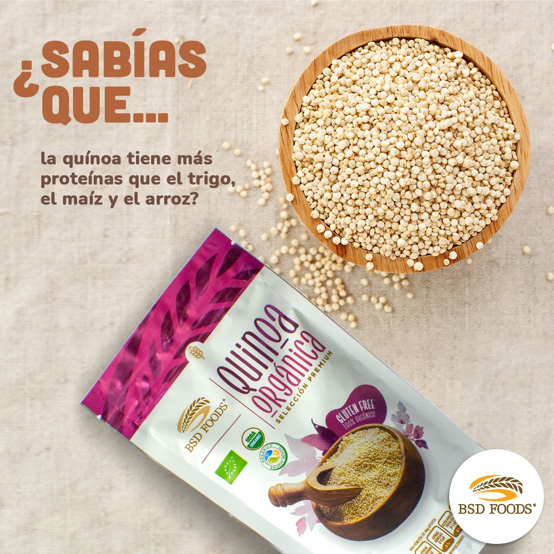 La quínoa es un súper alimento que... - Rice Cakes Bsd Foods