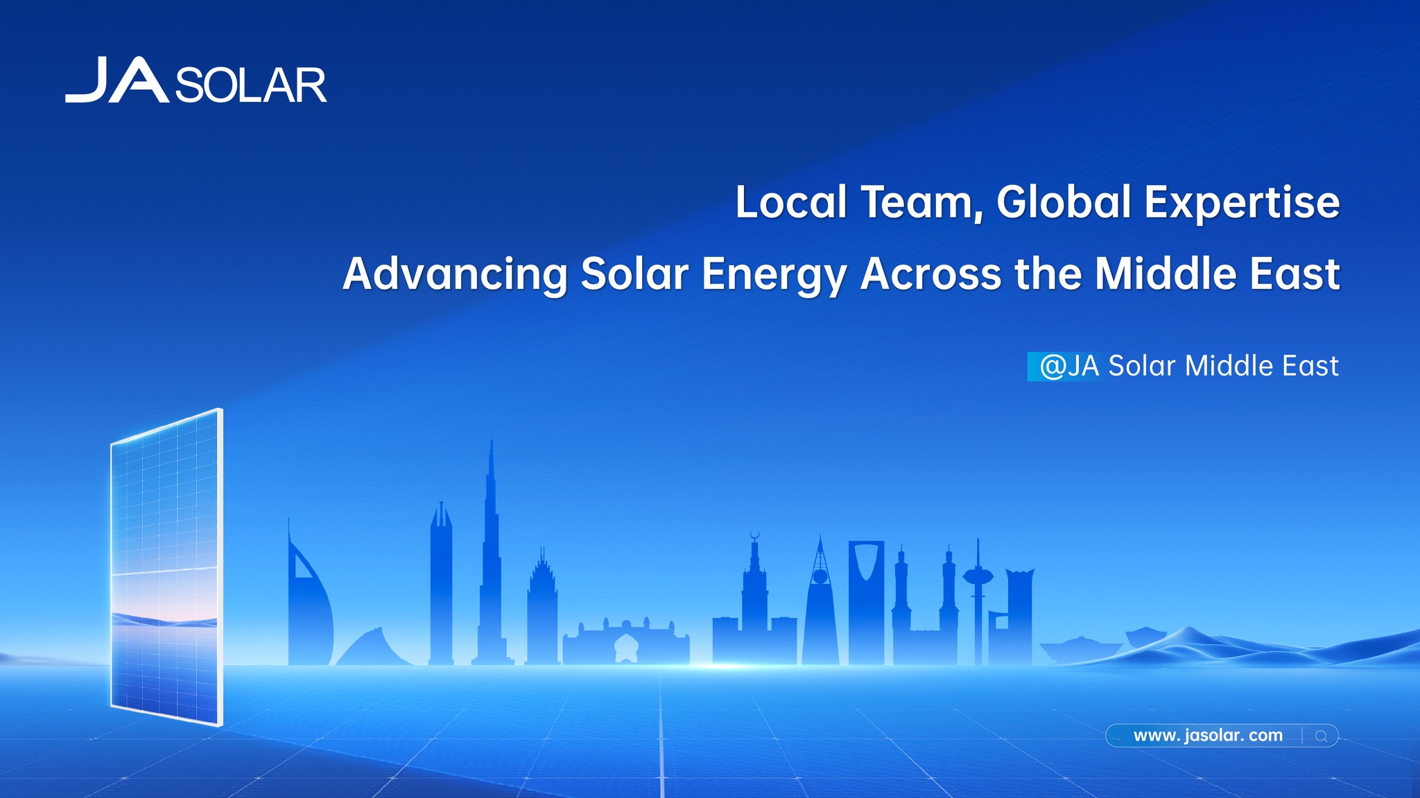 JA - 🌞 JA Solar: Lighting Up the Middle East with Clean Energy! Hey ...