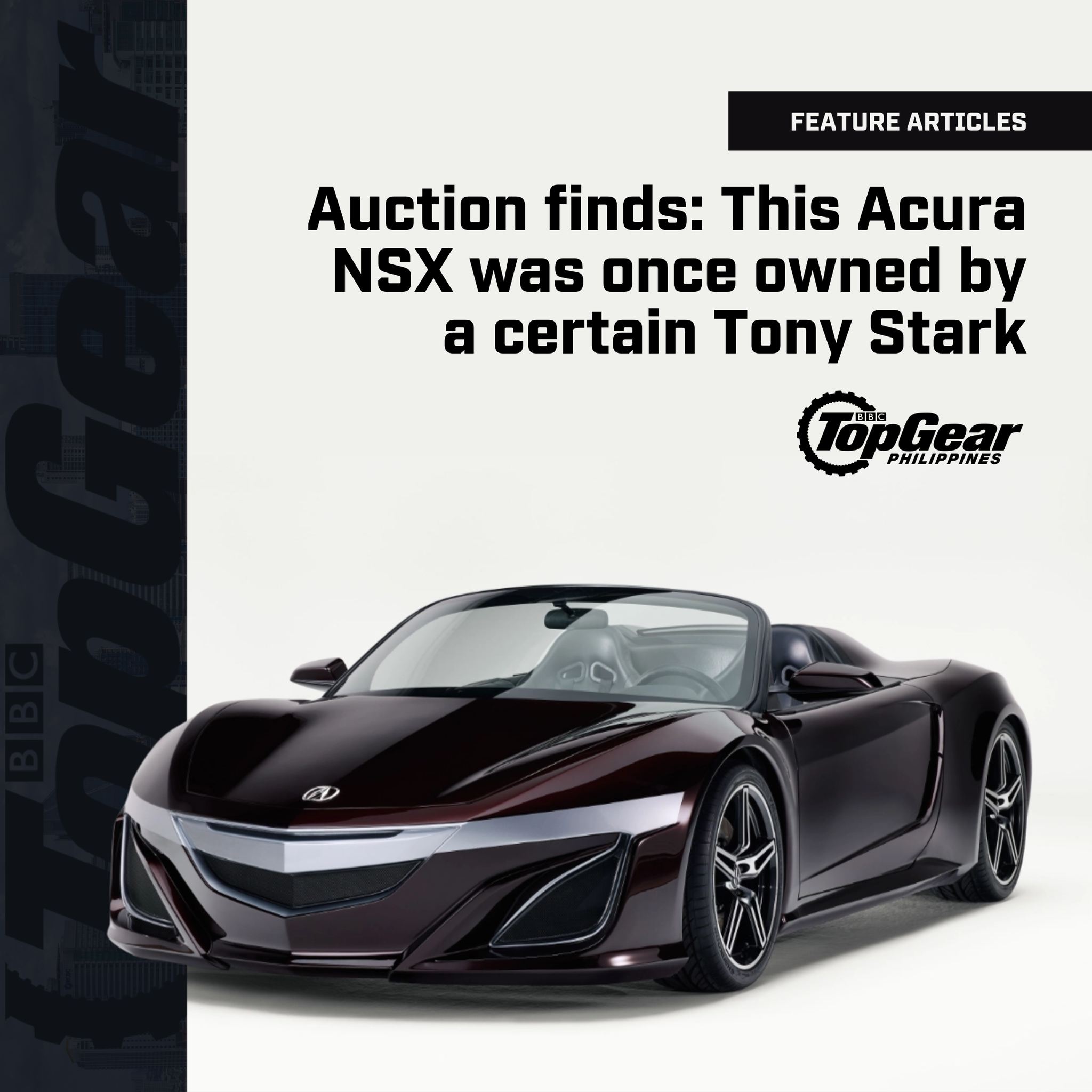 Custom 2012 Acura NSX roadster from Avengers film