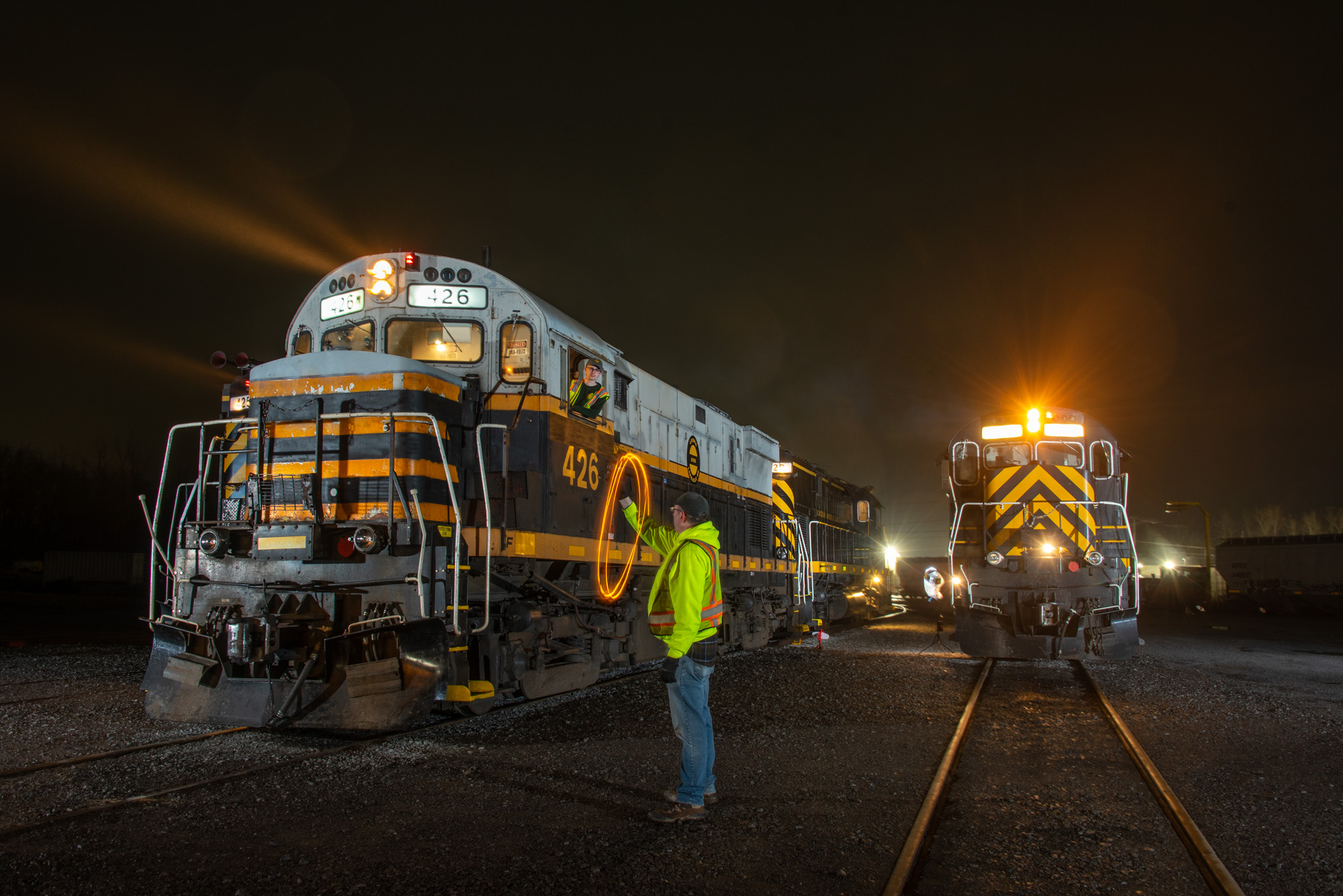 Railfan - On April 11, a private night photo event was held in ...
