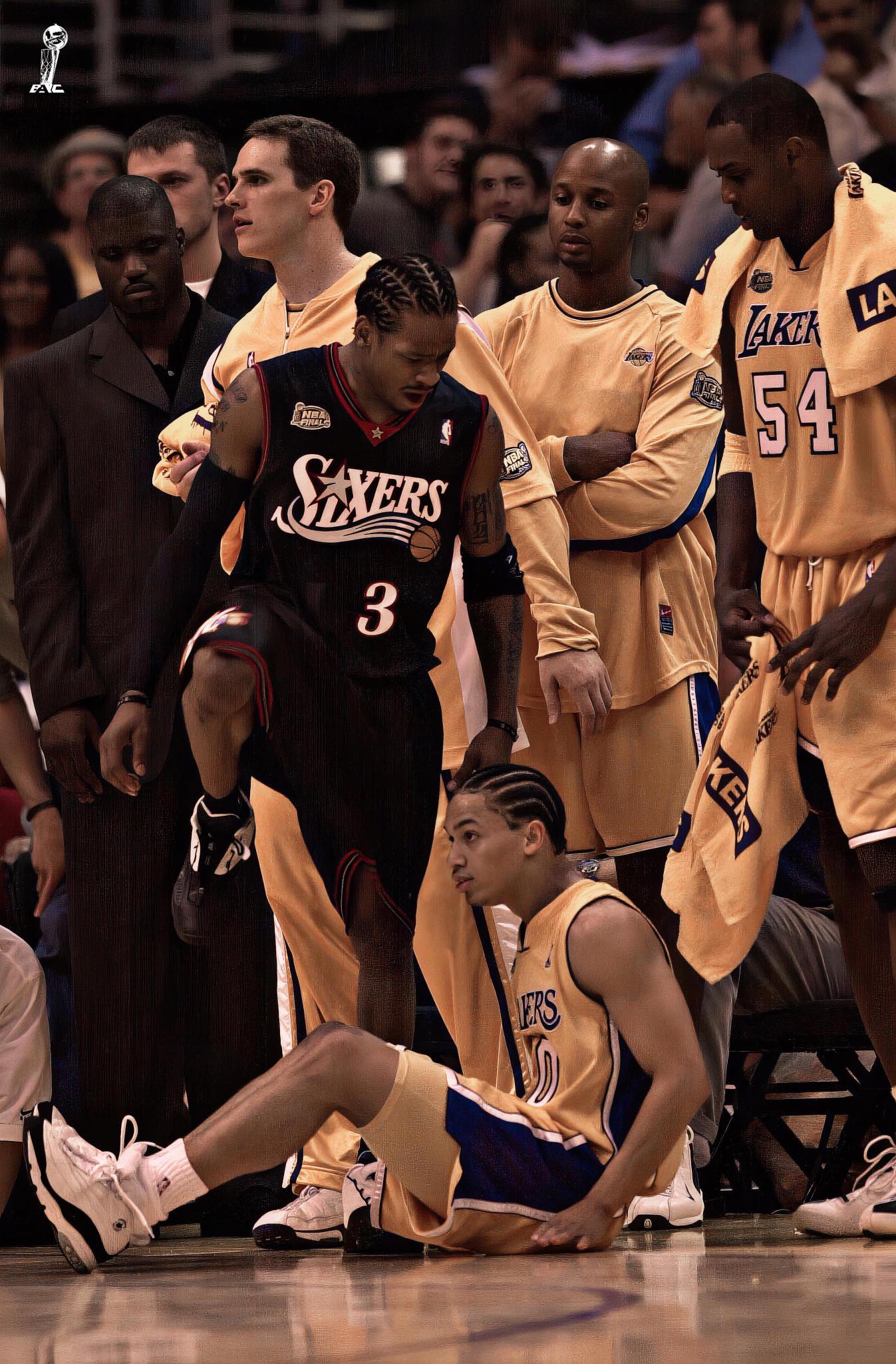 Allen Iverson on his NBA Finals debut in 2001 against Lakers: 48